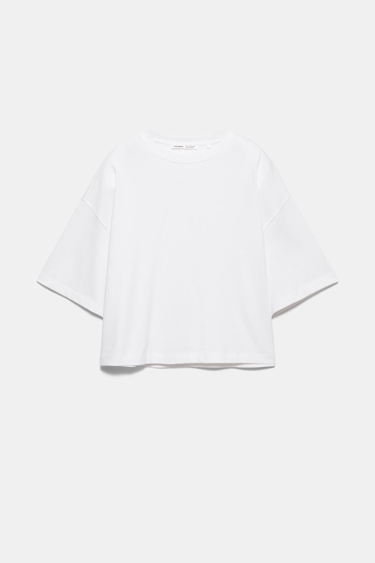 Boxy fit short sleeve T-shirt — White