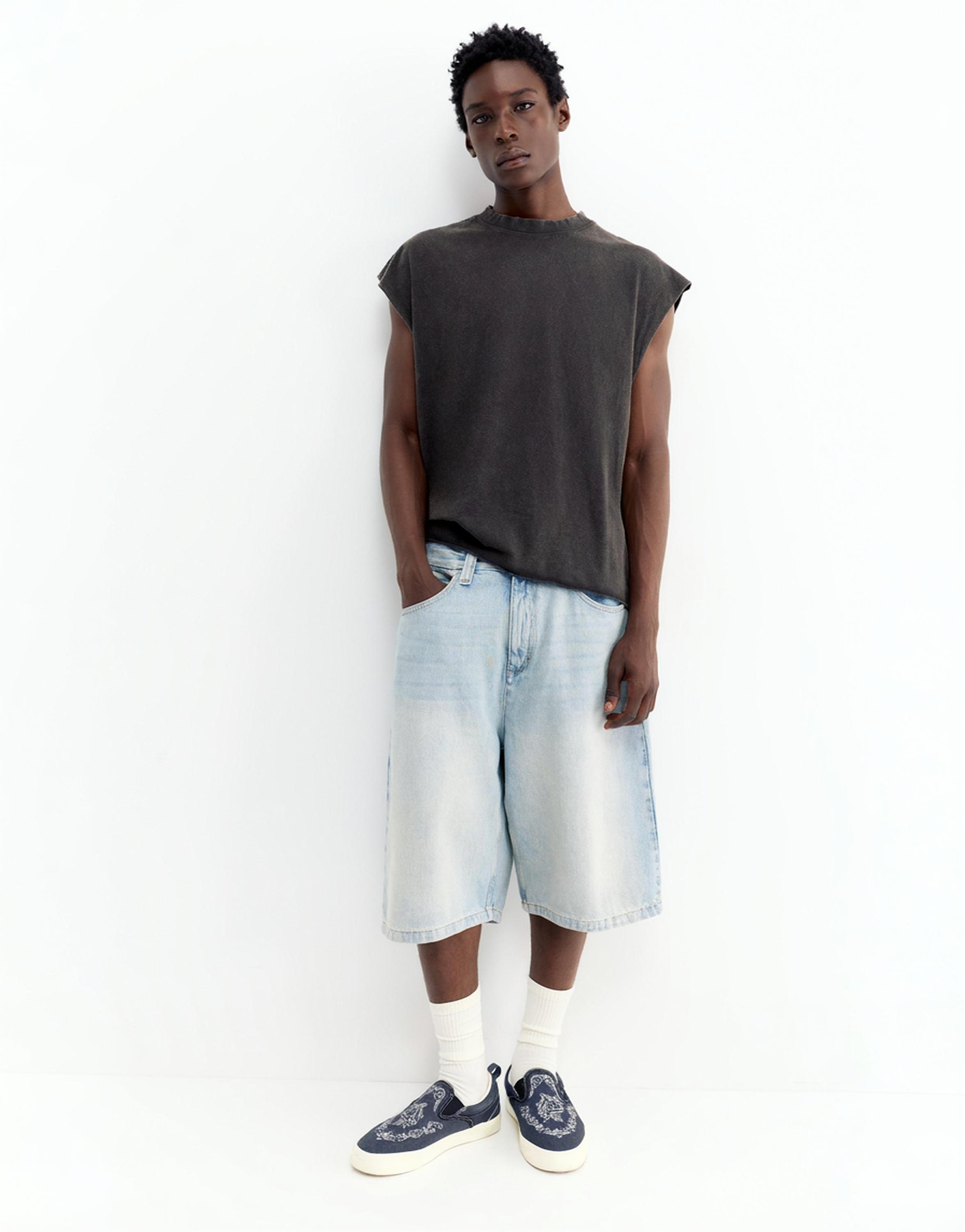 Acid wash tank top — Black