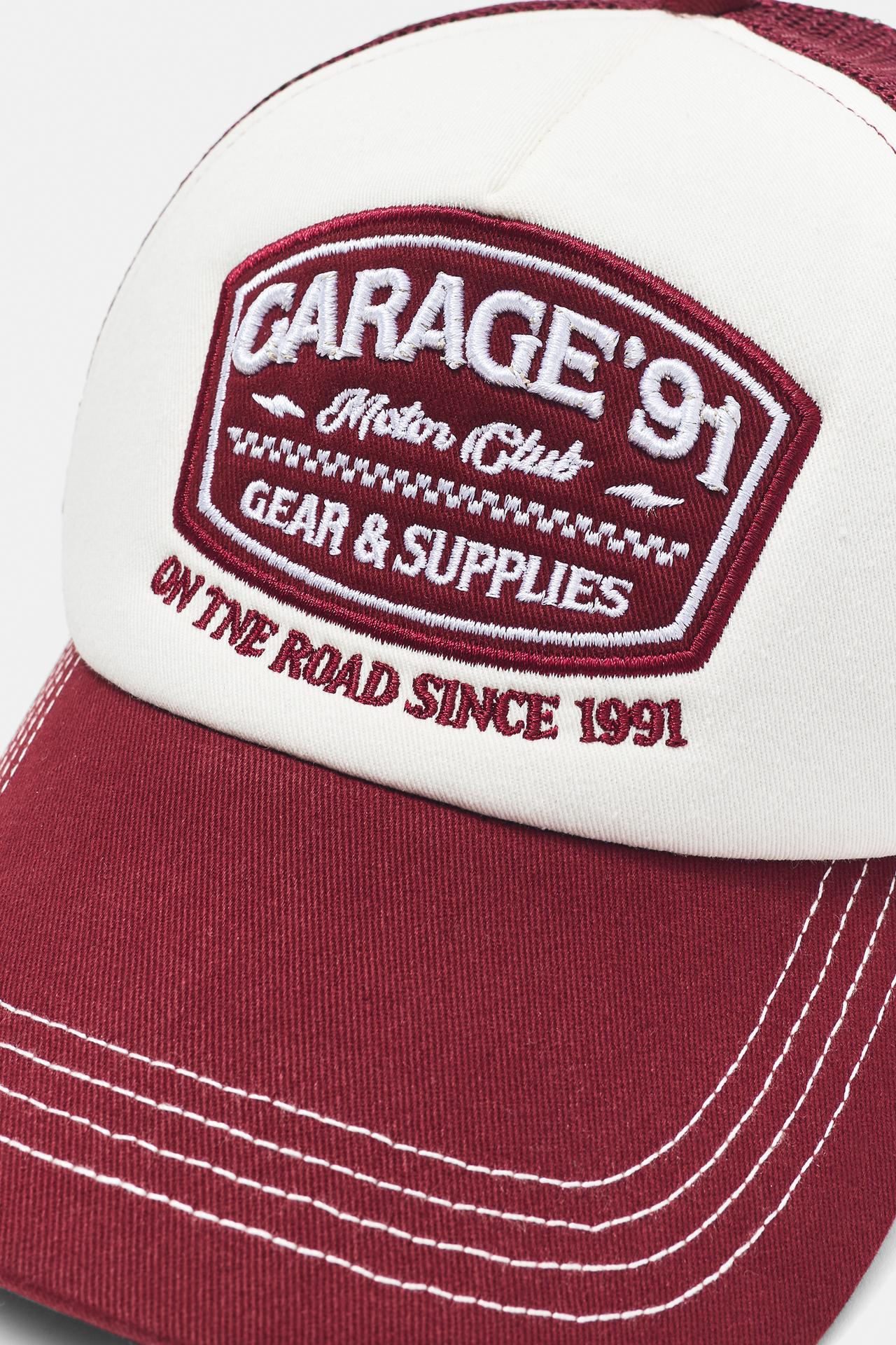 Garage'91 trucker cap — Maroon
