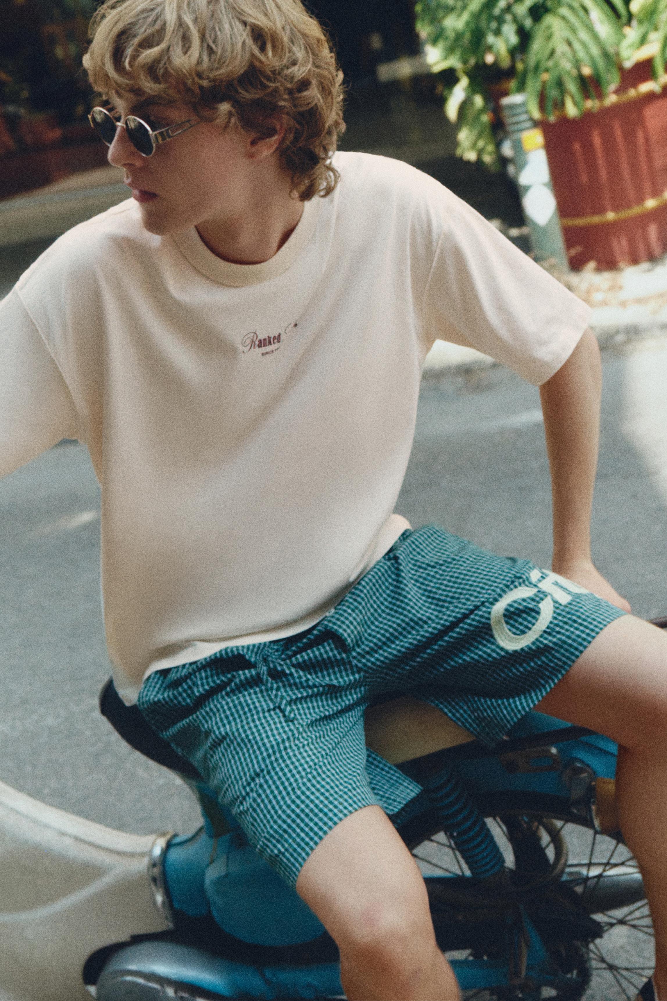 Ranked Swing relaxed fit graphic T-shirt — Off white