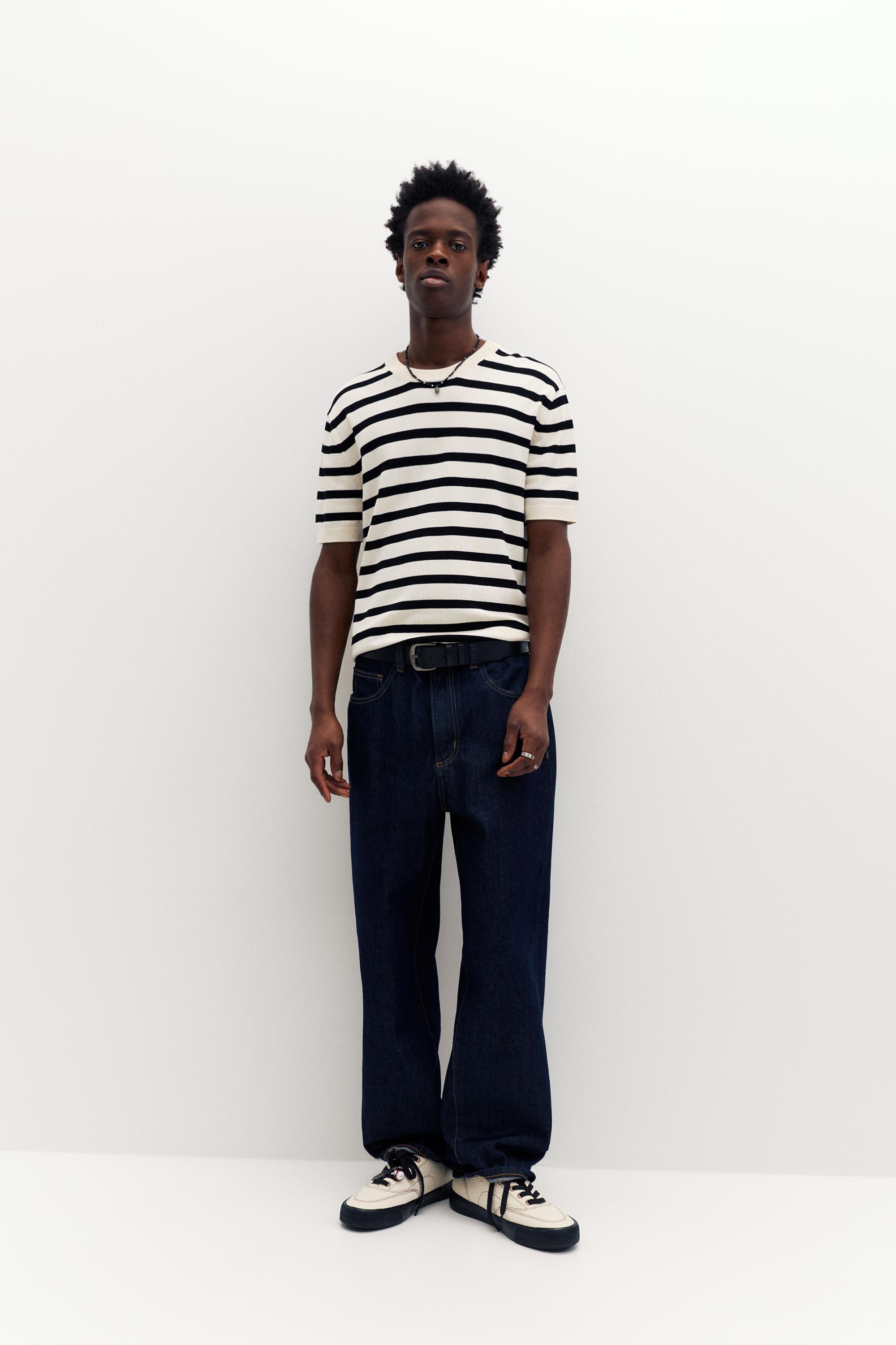 Short sleeve jumper — White/Black