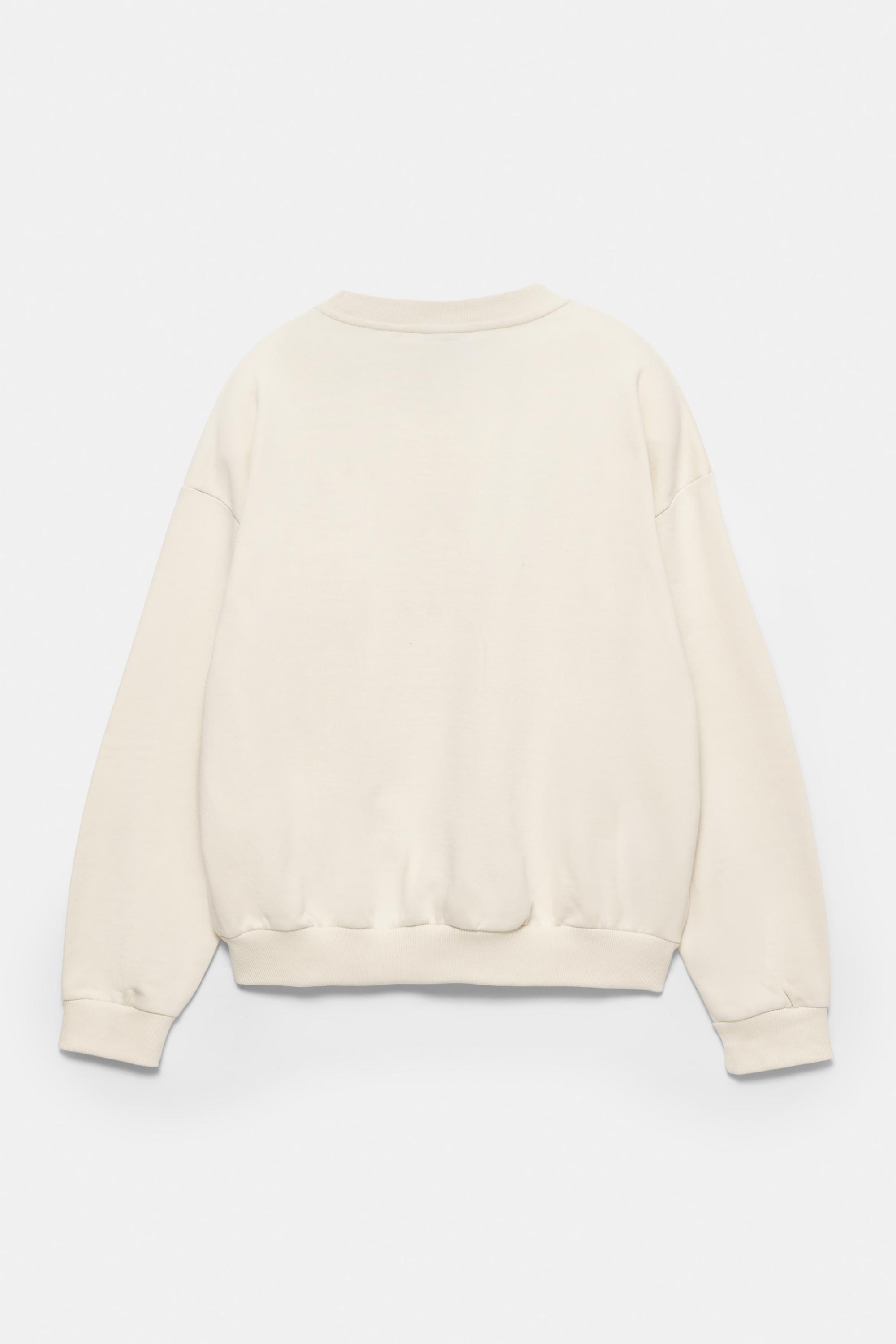 Cyclist graphic sweatshirt — Off white