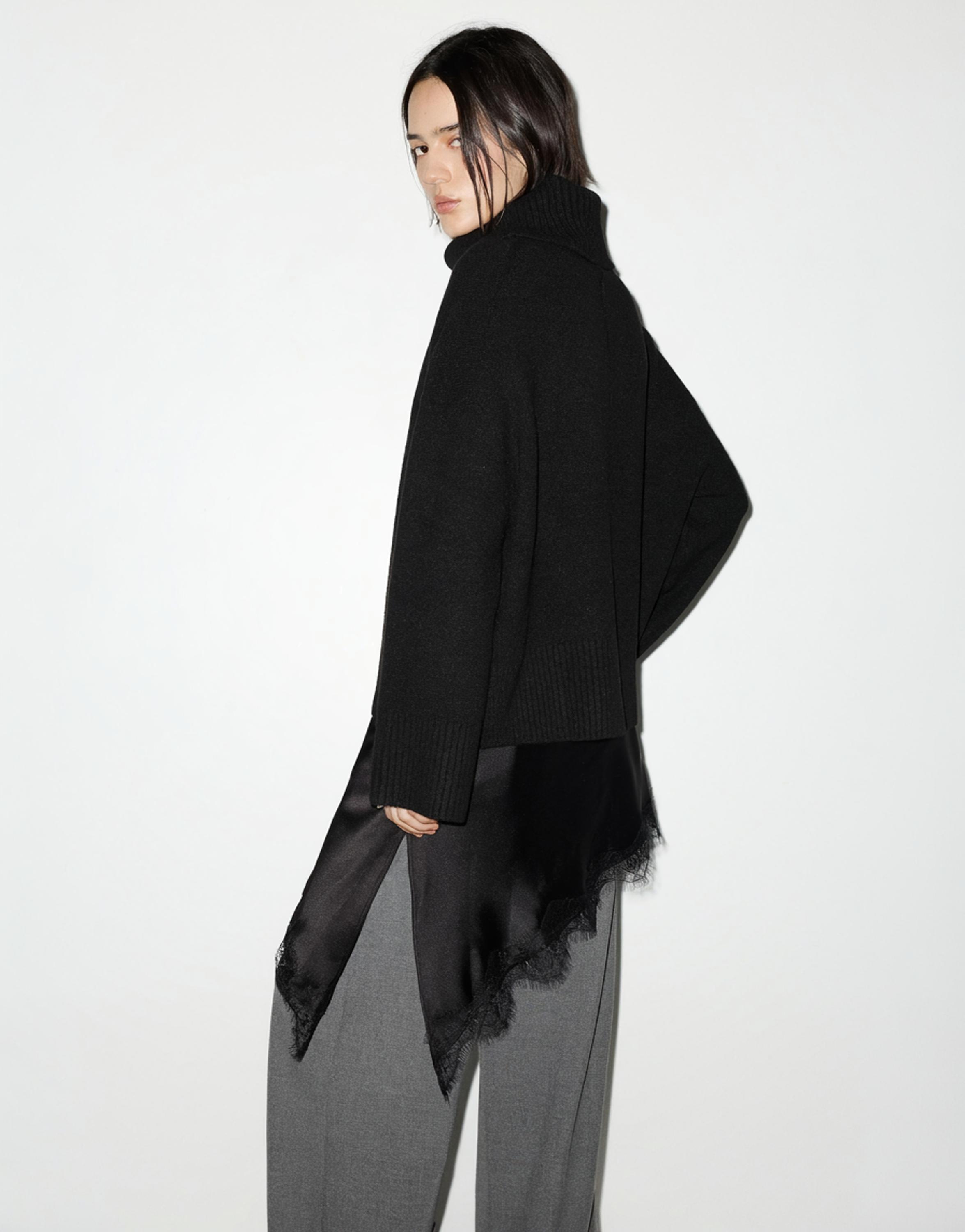 Yumuşak dik yaka kazak - Görsel 35