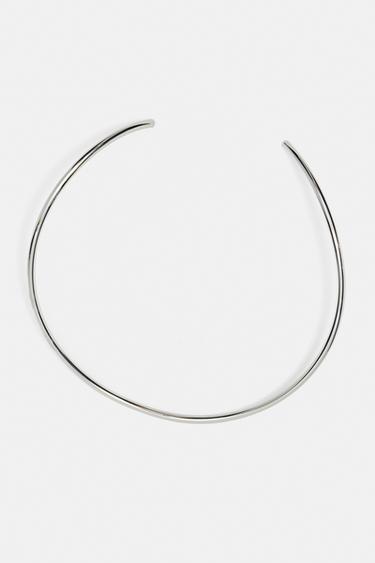 Metallic choker necklace — Silver 5