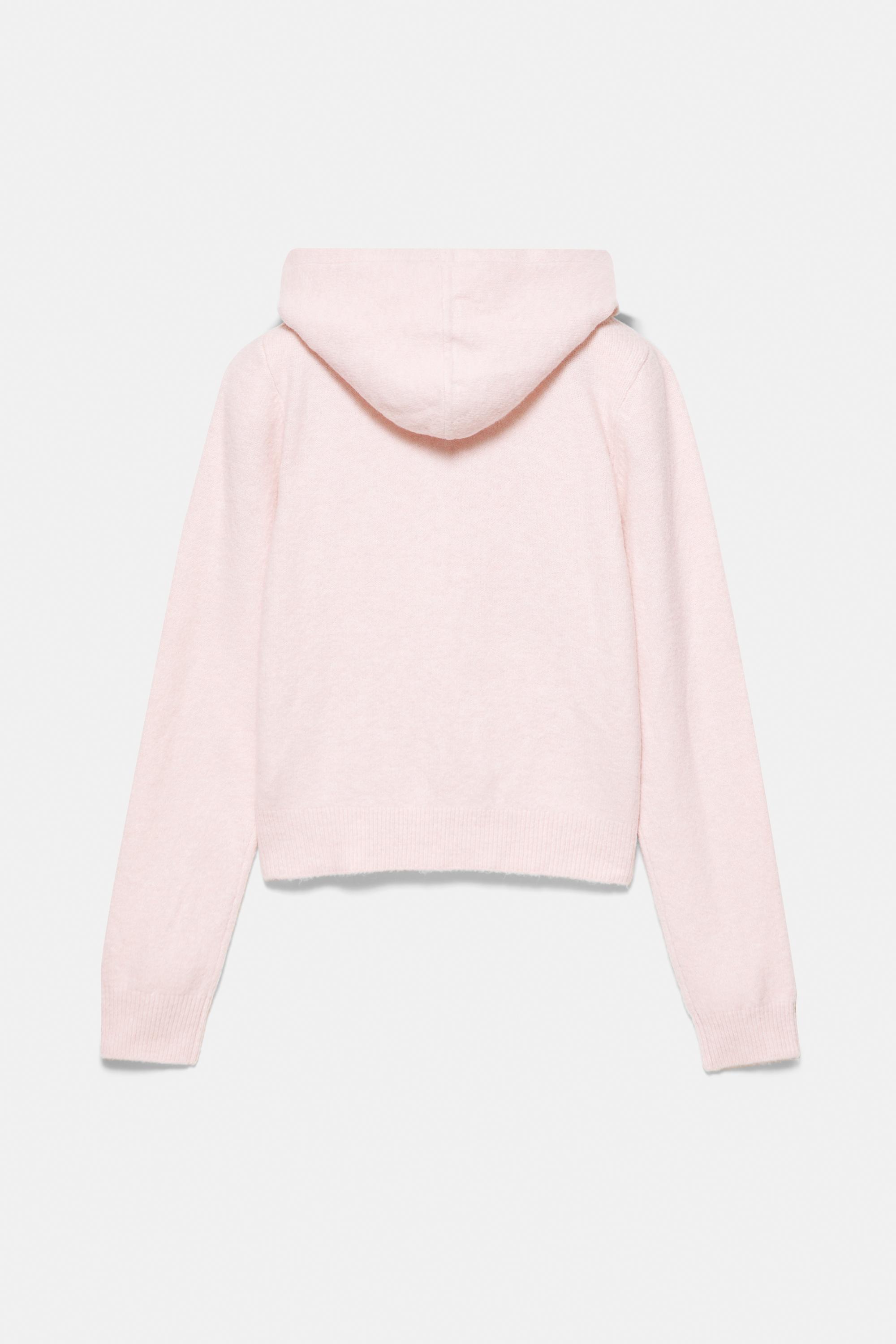 Pull&Bear Kapüşonlu fermuarlı hırka görsel 5
