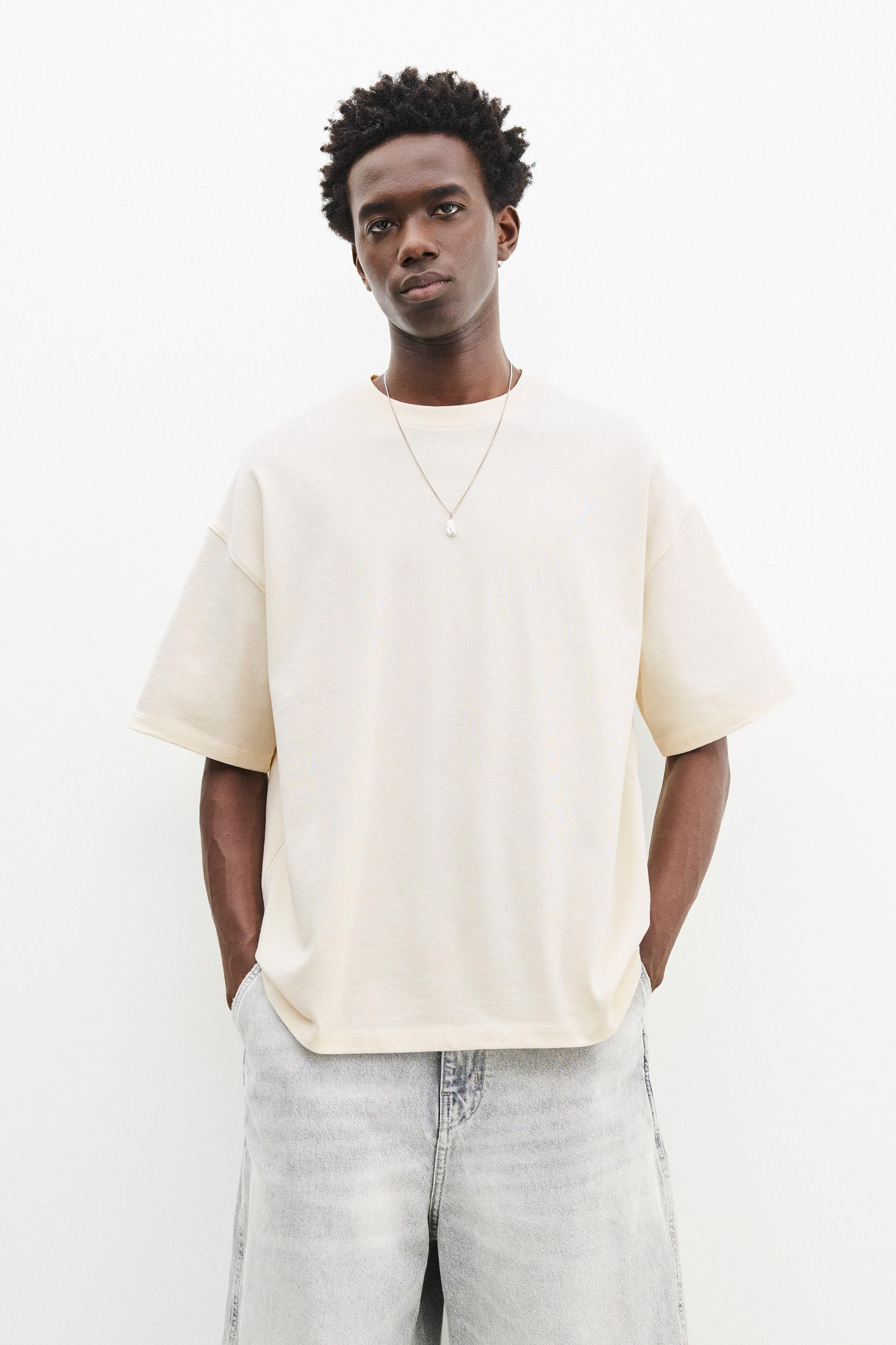 Boxy-T-Shirt Mit Kurzen Ärmeln