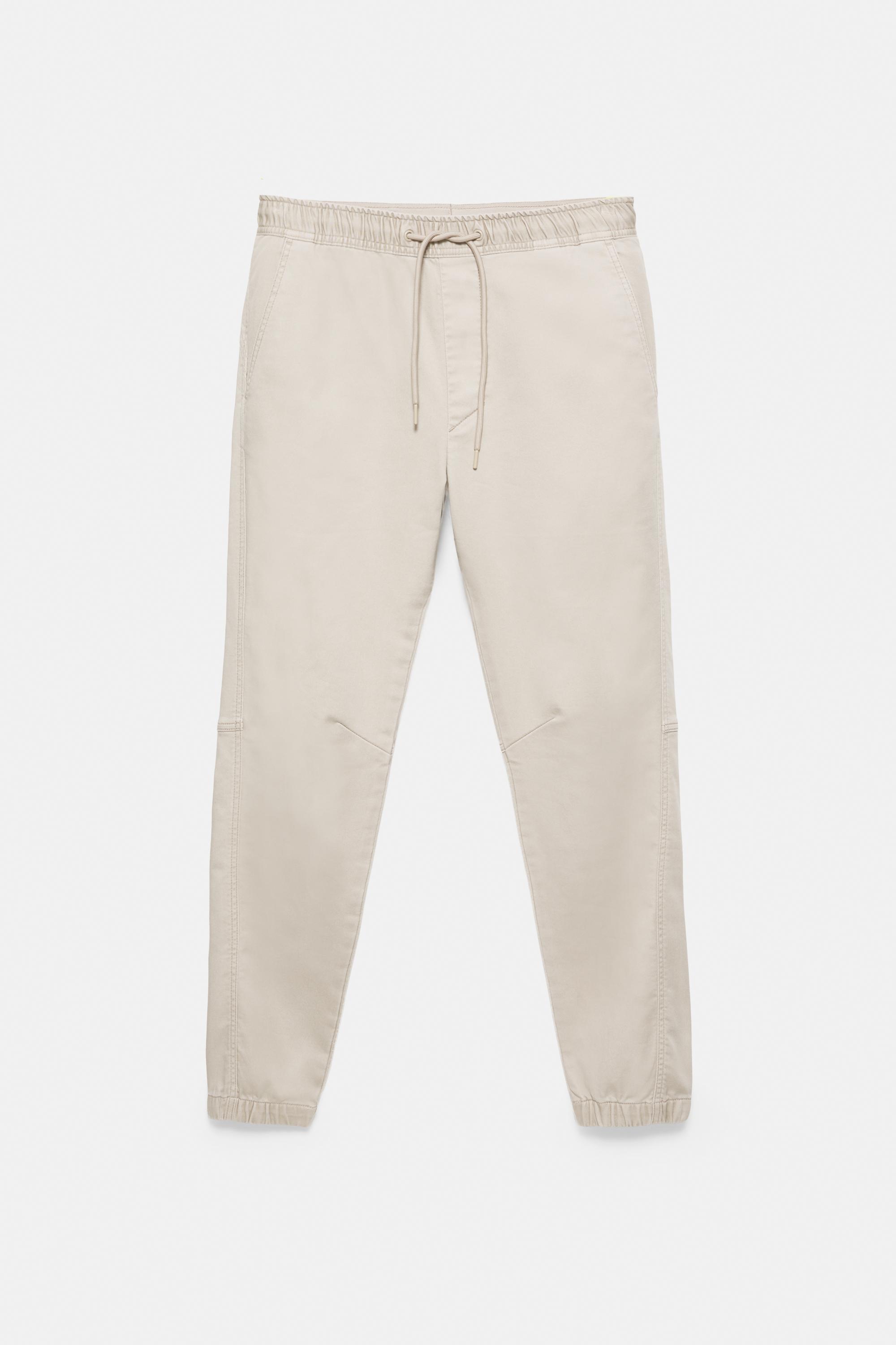Regular fit jogging trousers — Beige