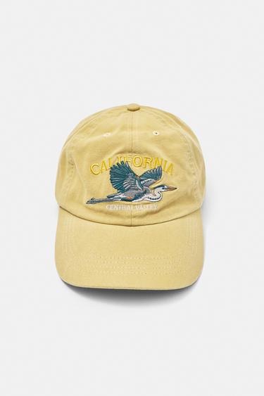 California embroidered cap — Mustard 1