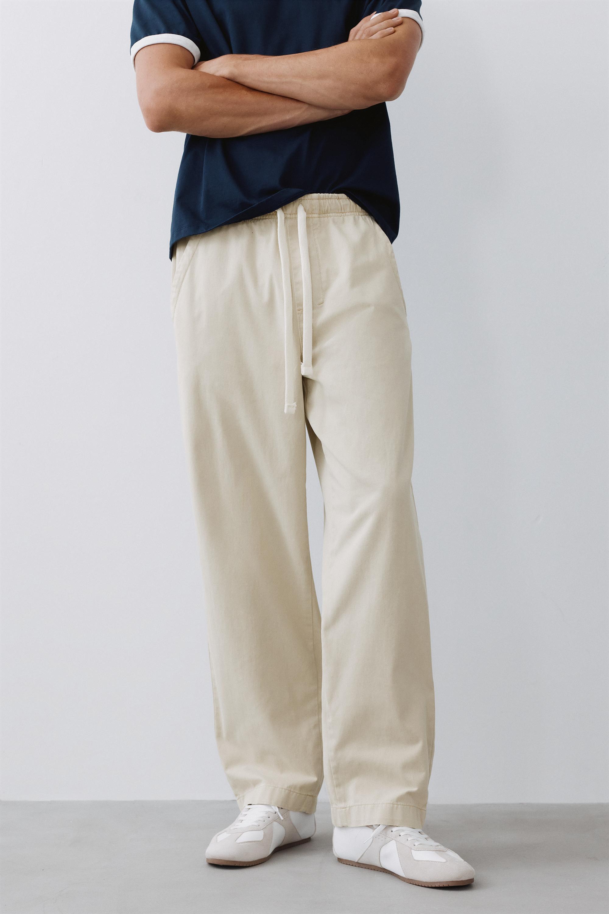 Baggy jogger pants — Off white