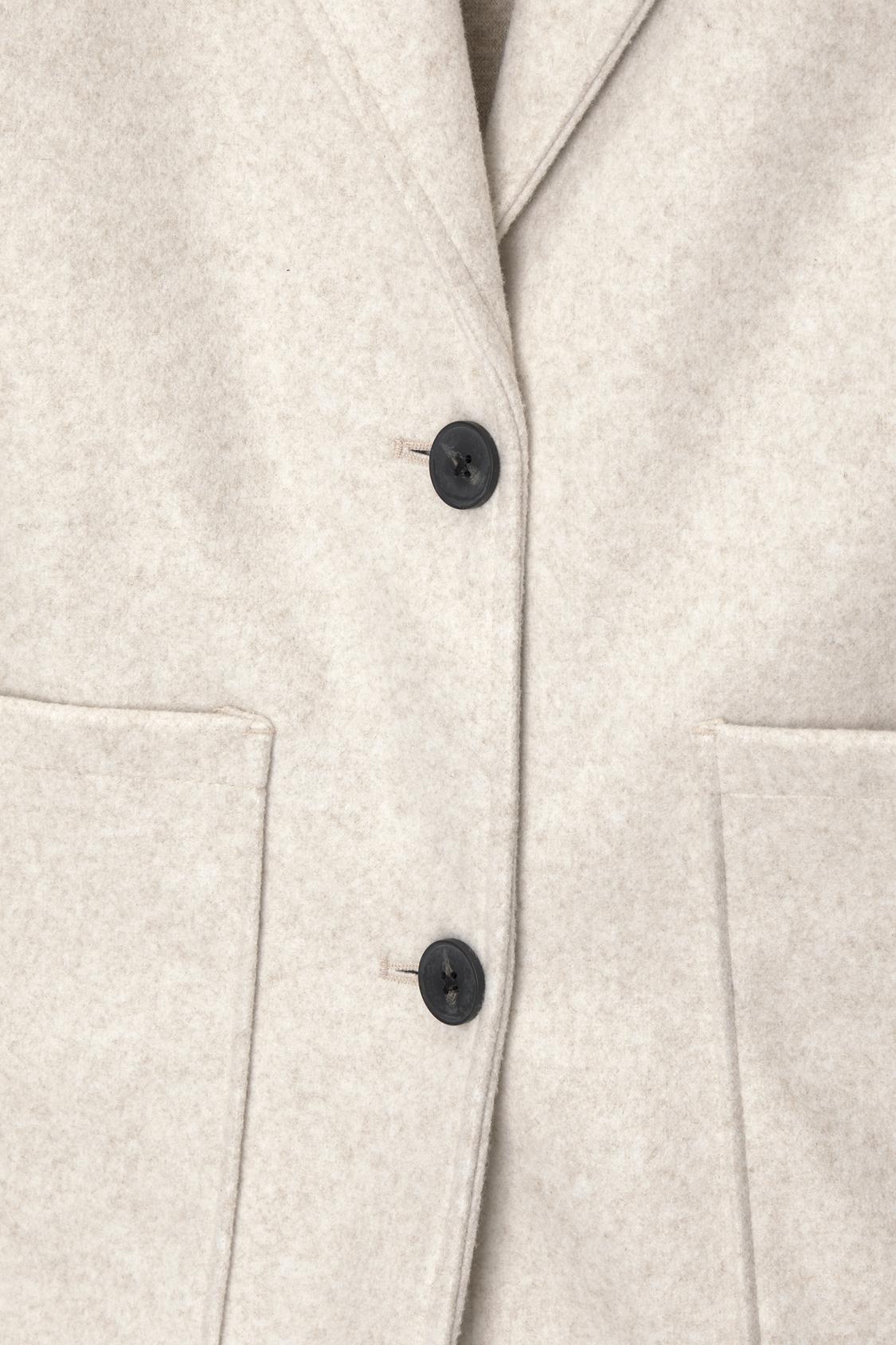Knit coat with patch pockets - PULL&BEAR