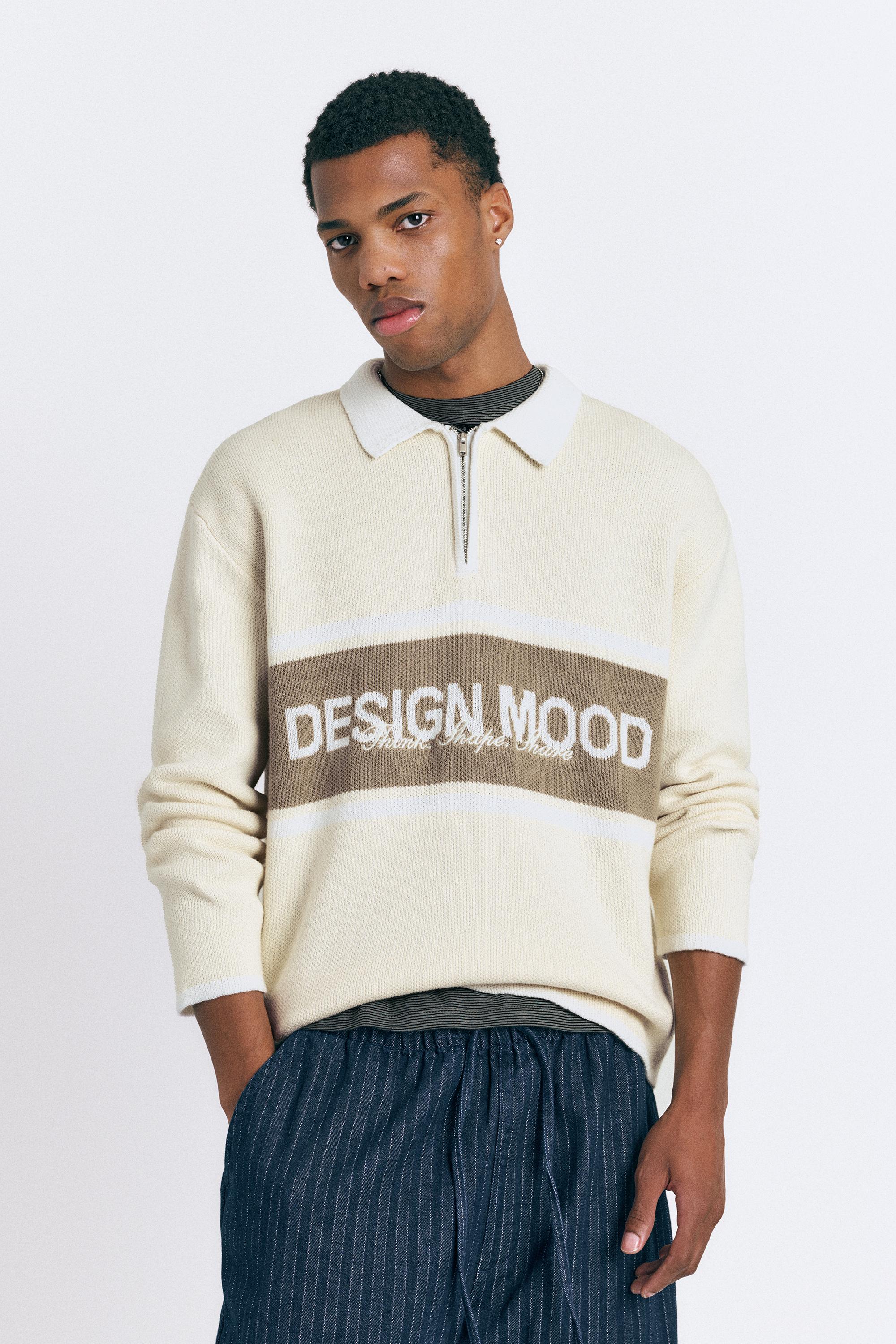 Fermuar detaylı örme polo - Görsel 6