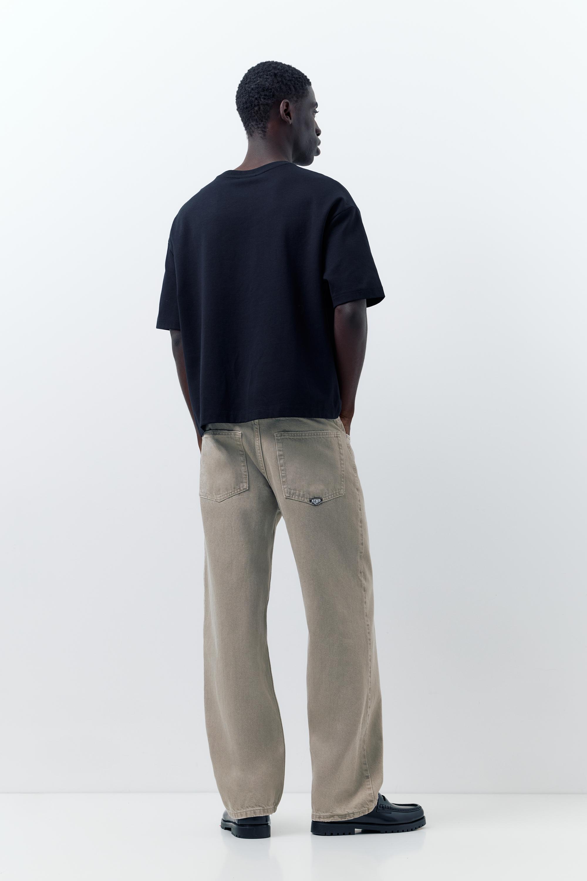 Regular straight-leg jeans — Pale grey