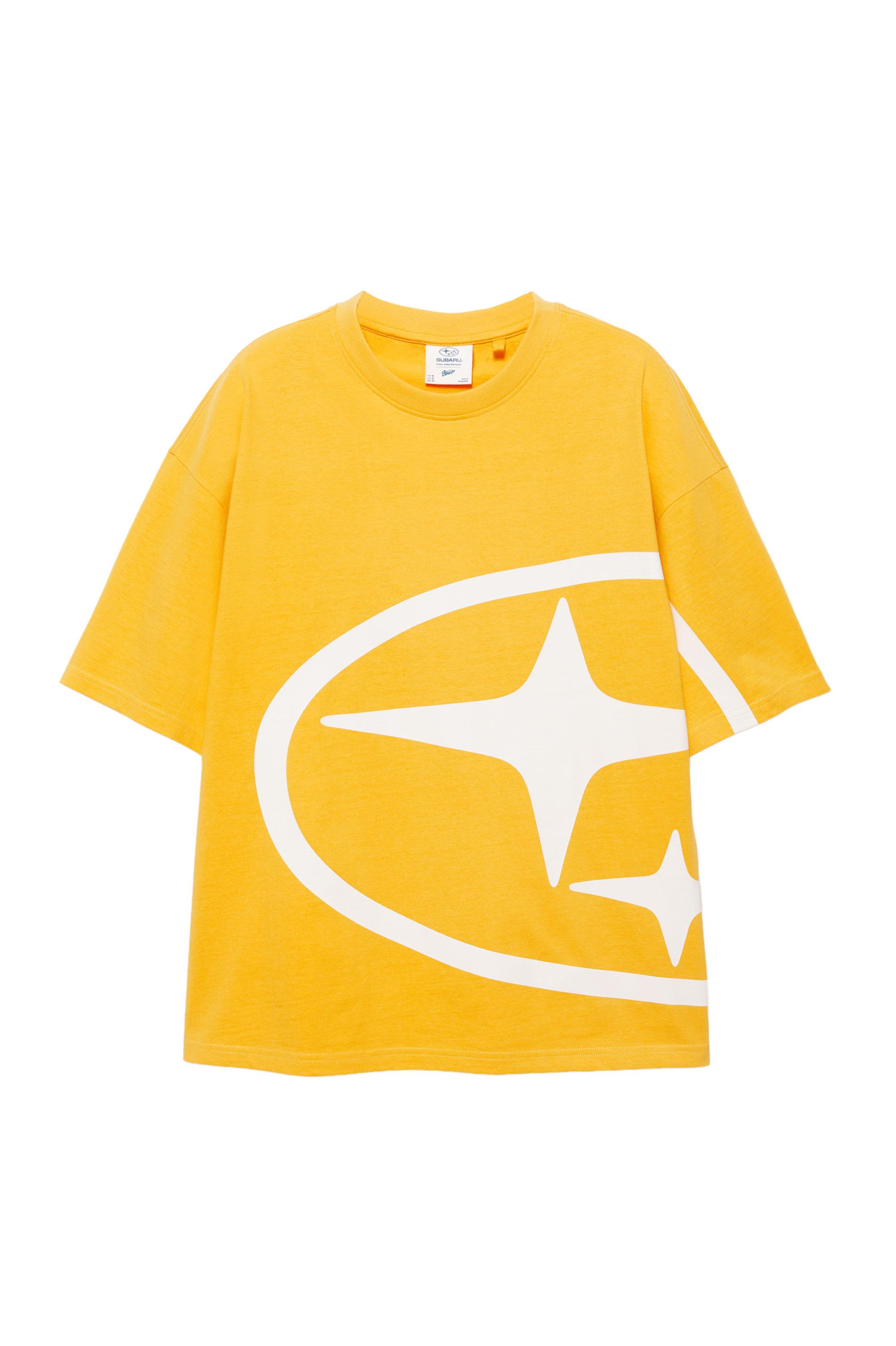 Sarı Subaru t-shirt - Görsel 3