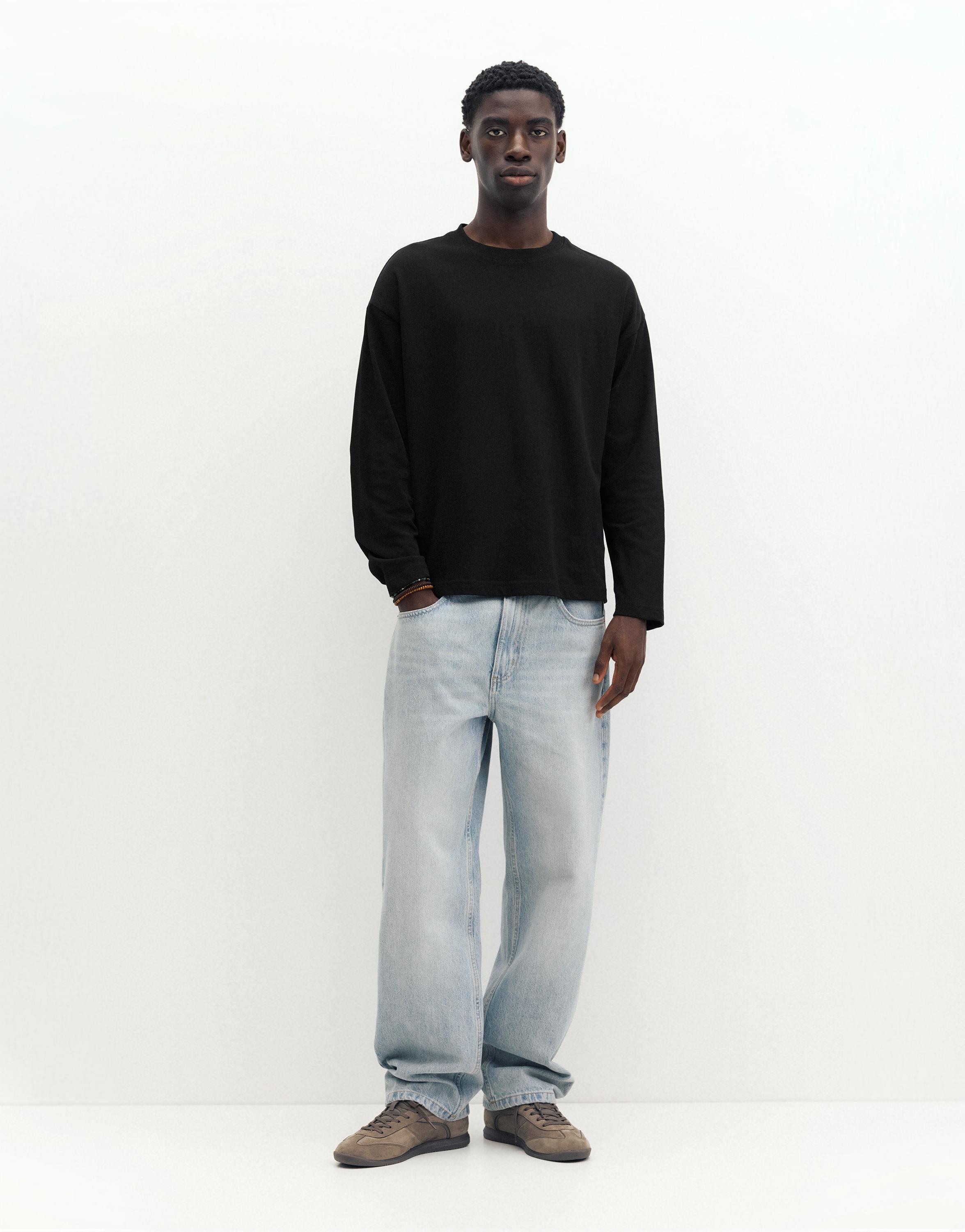 Heavy weight relaxed fit T-shirt — Black