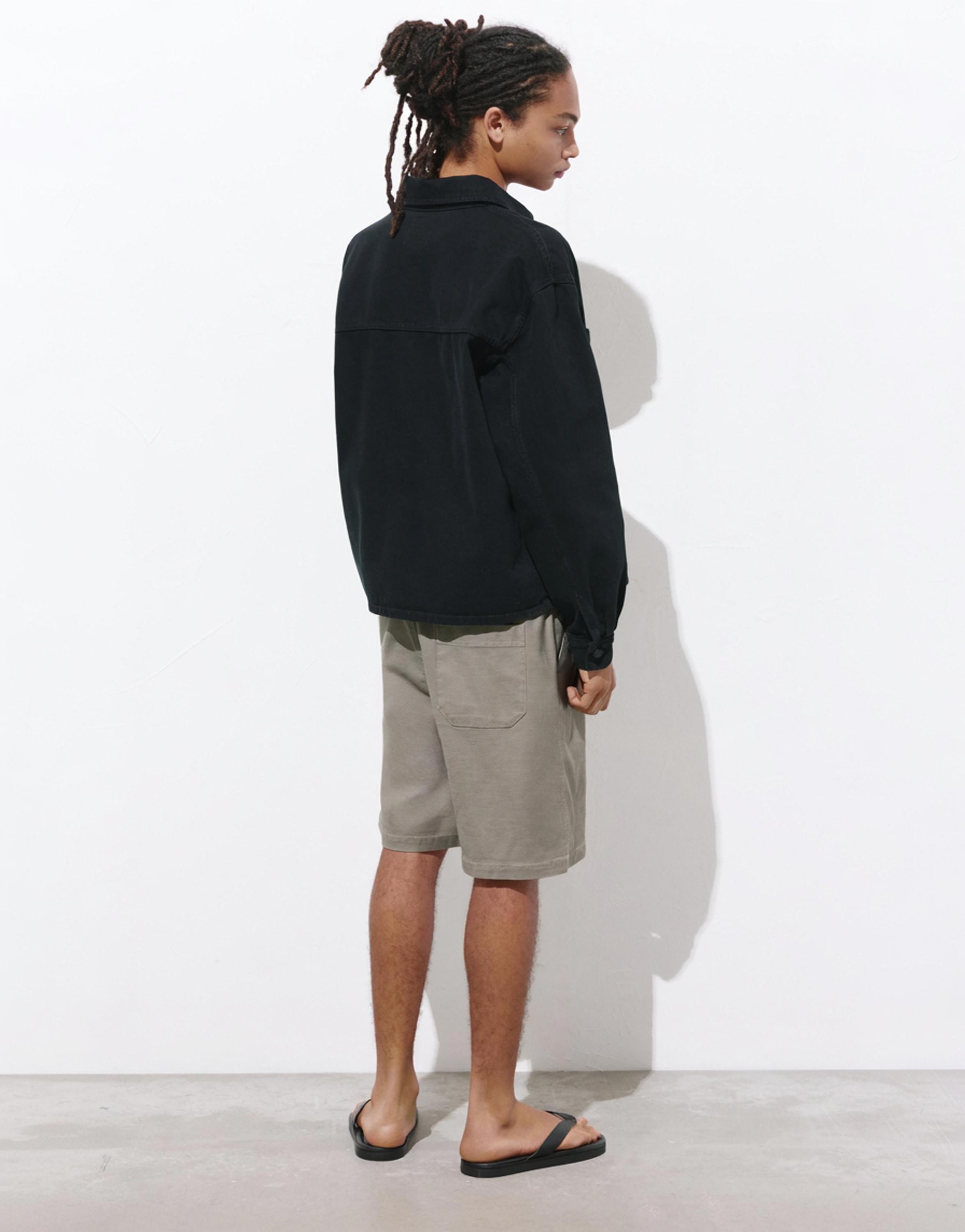 Bermuda sweat shorts — Grey
