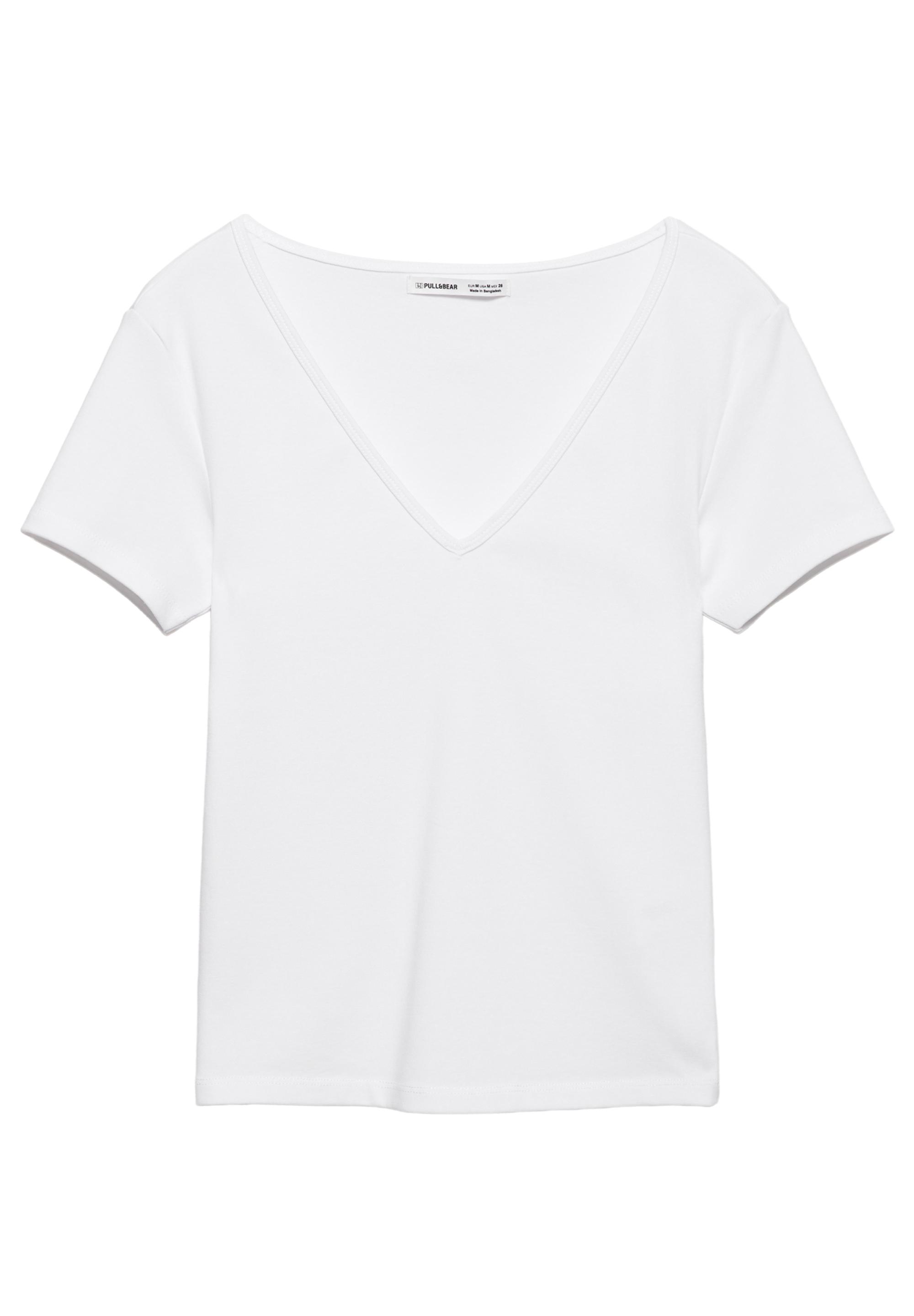 V-neck T-shirt — White