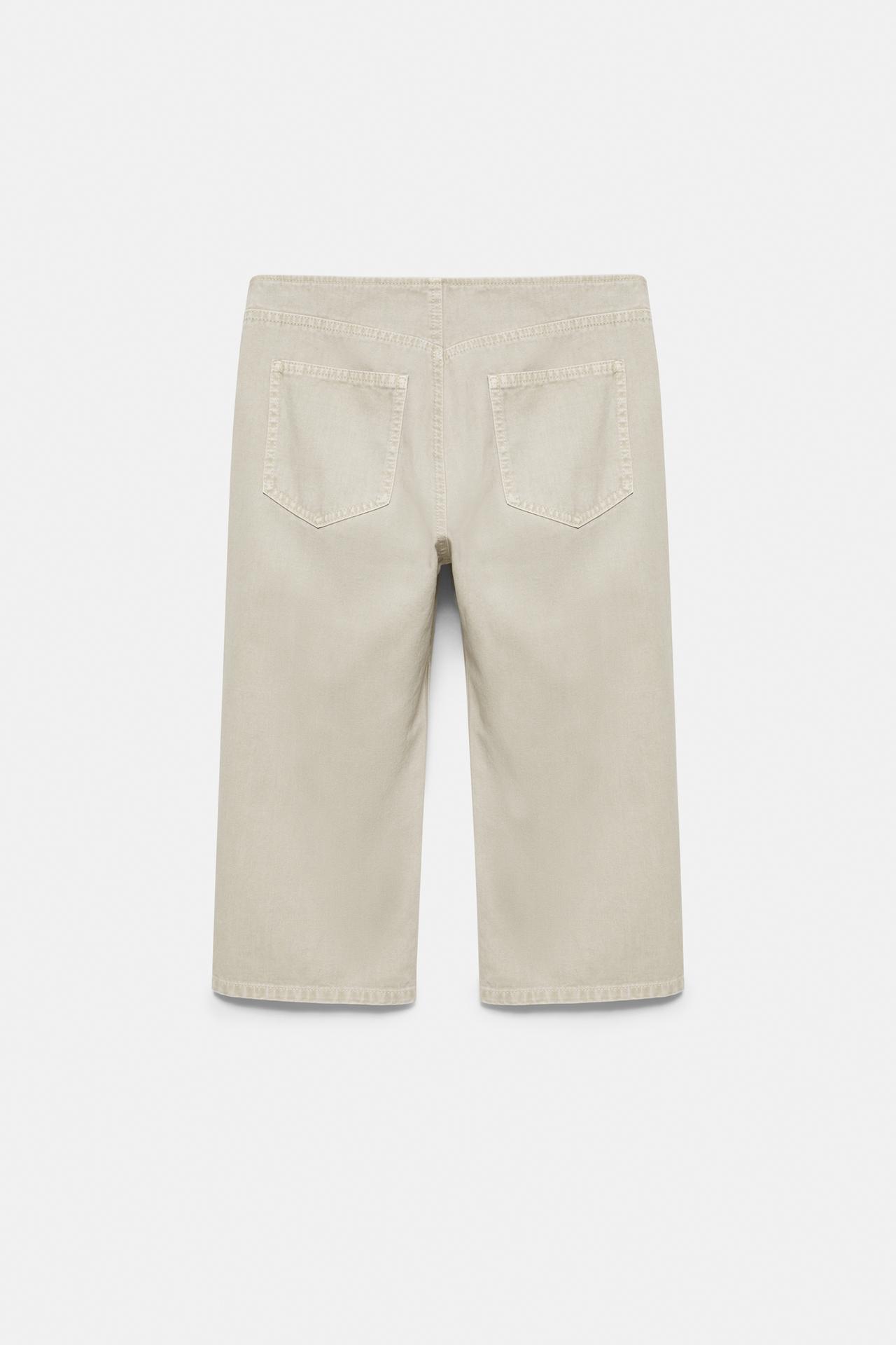 Capris fireman clasp button — Khaki
