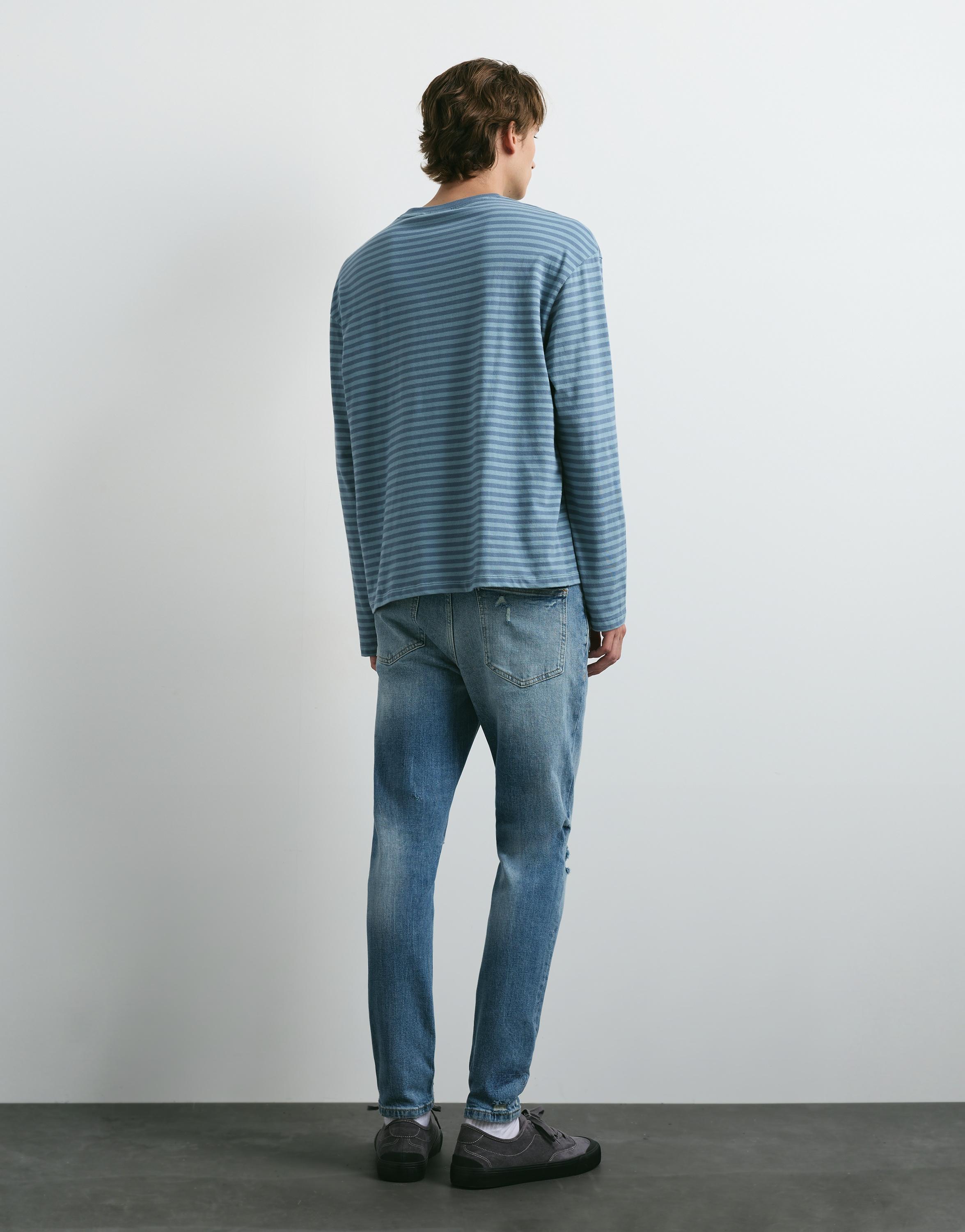 Ripped skinny jeans — Medium blue