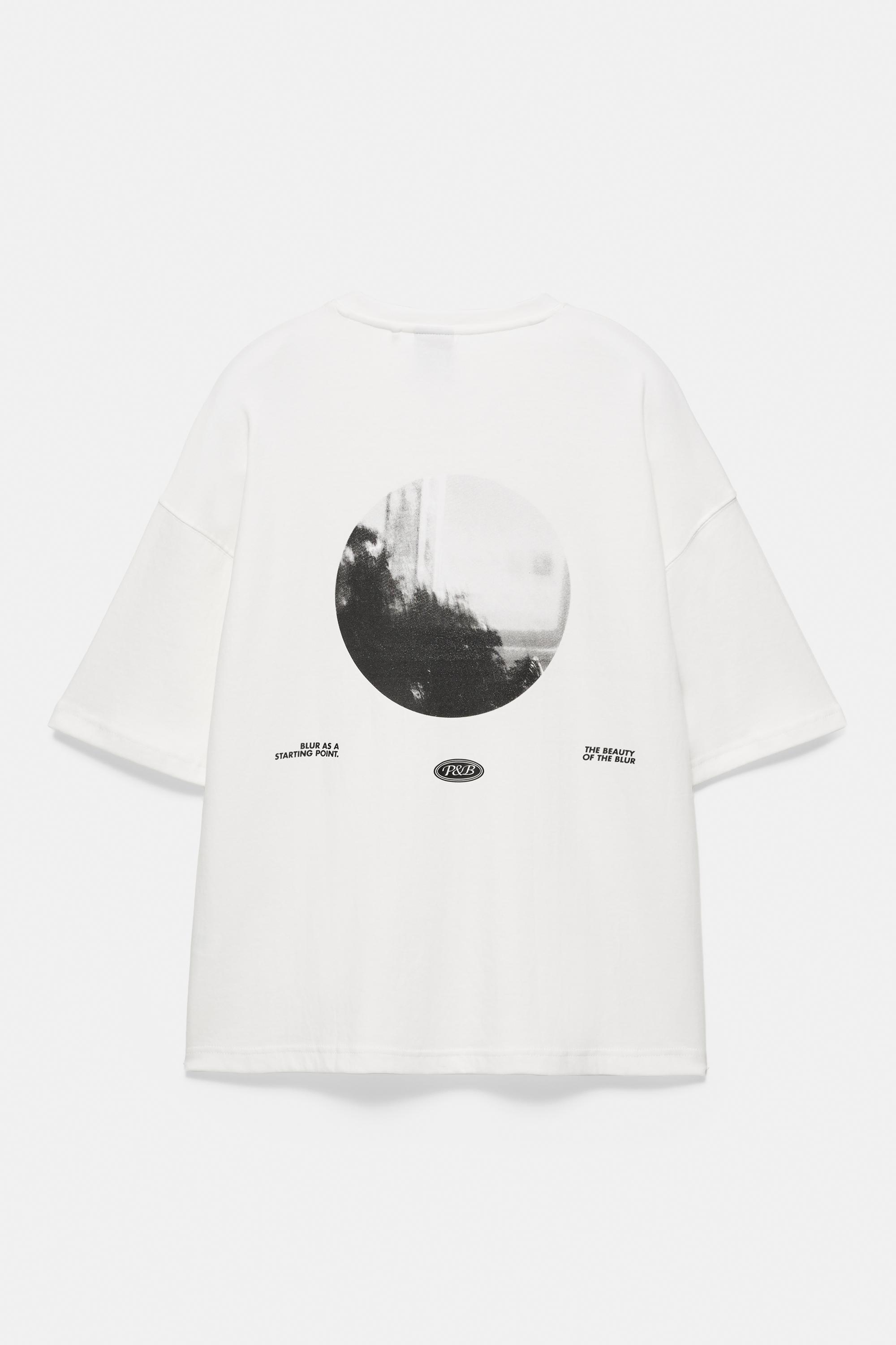 Interlock photographic T-shirt — Off white