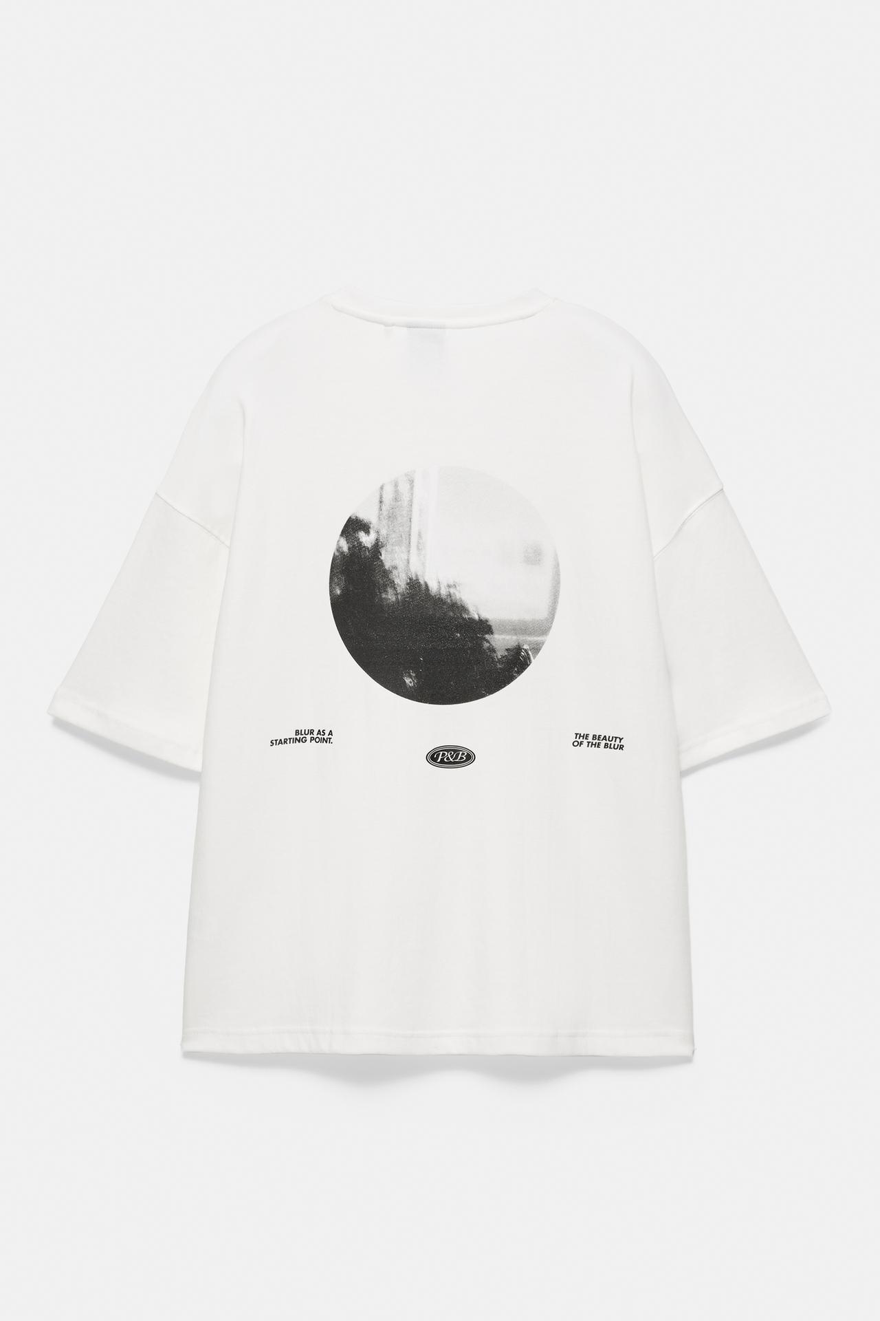 Interlock photographic T-shirt — Off white
