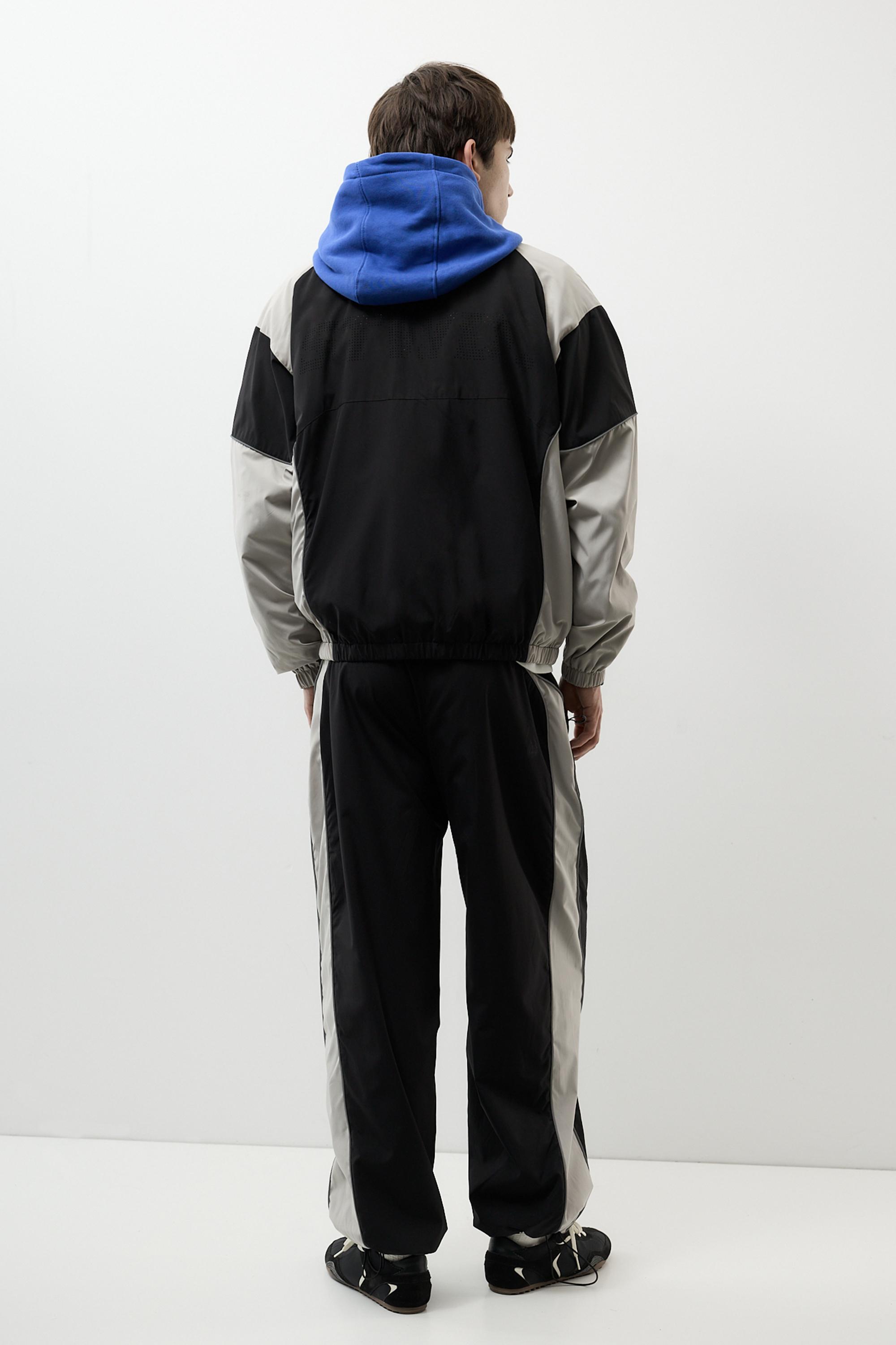 Pull&Bear STWD panelli jogger pantolon görsel 2