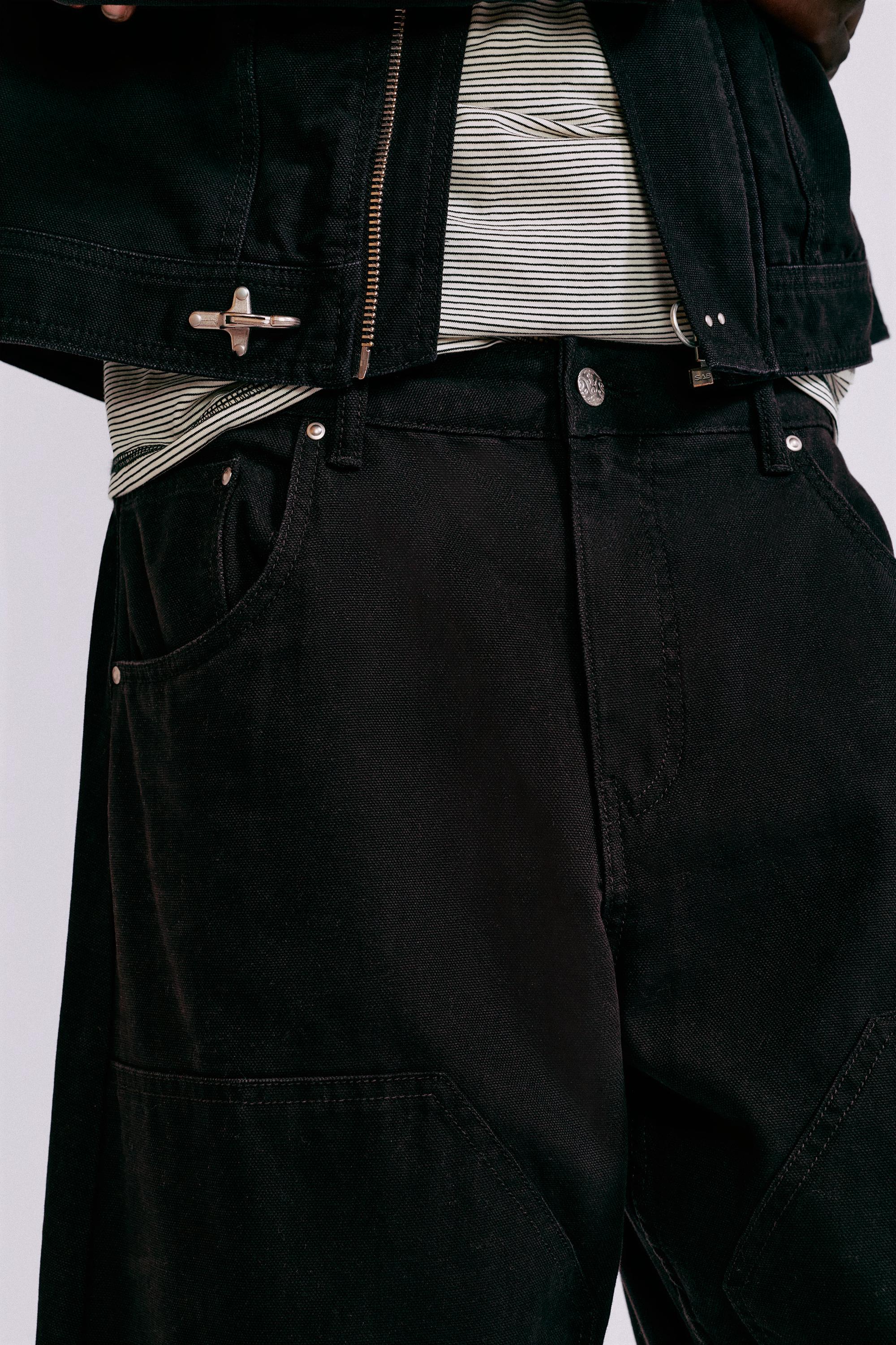 Double-leg trousers — Black