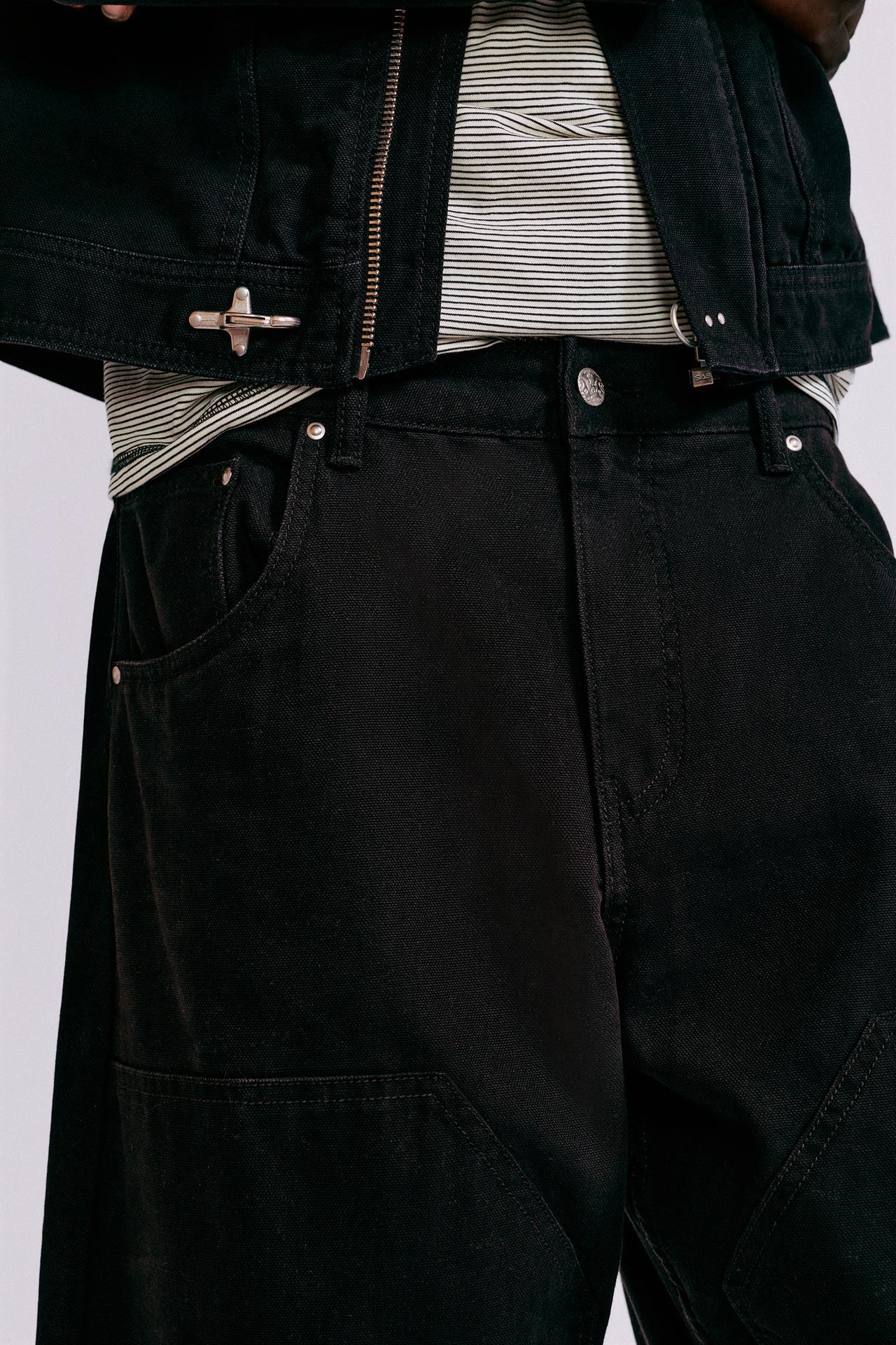 Double-leg trousers — Black