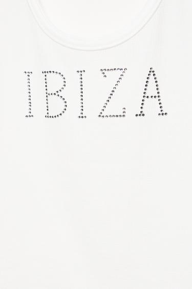 Ibiza rhinestone tank top — Ice 7