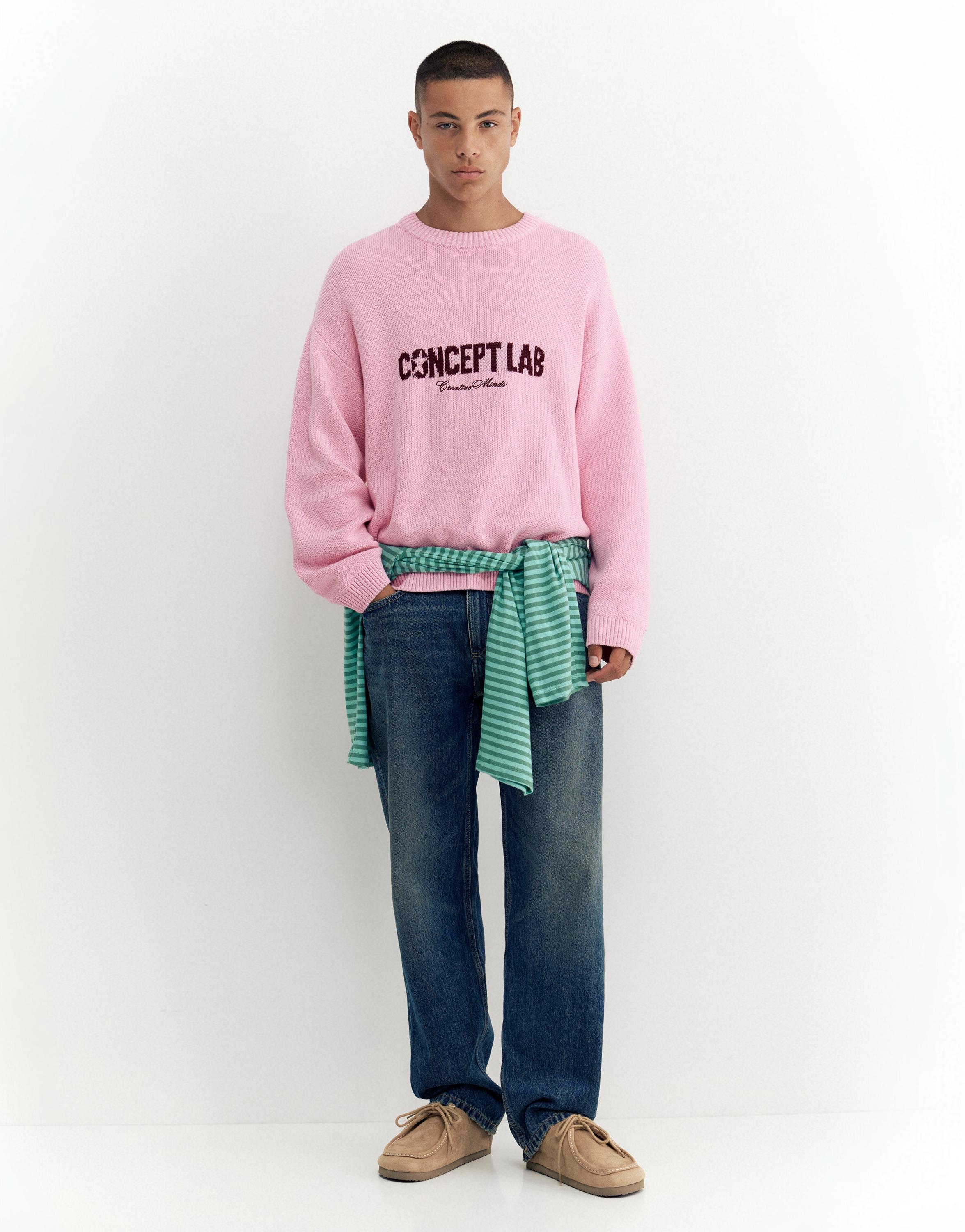 STWD graphic jumper — Pastel pink