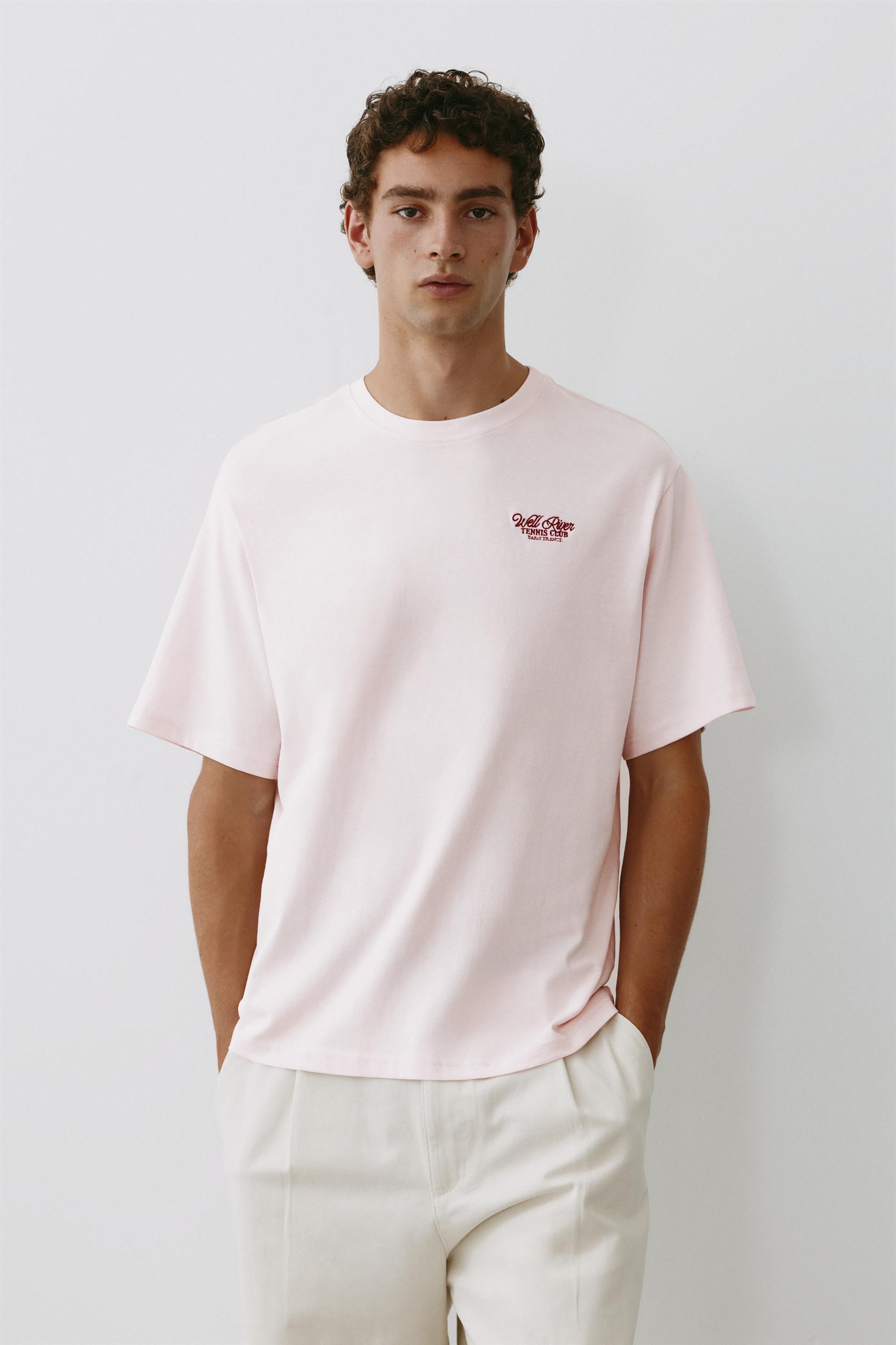 Tennis Club graphic T-shirt — Pink