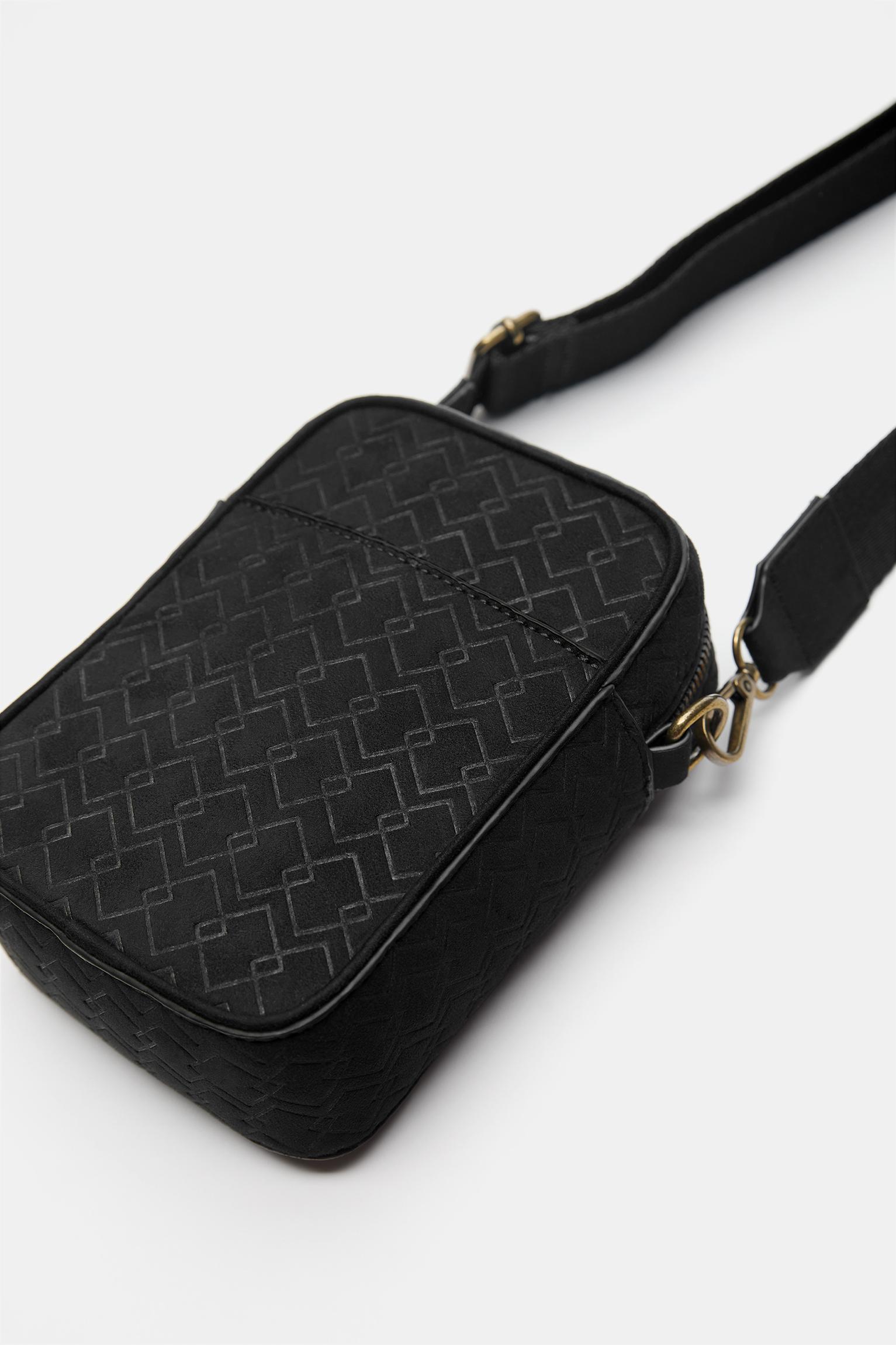 STWD kabartmalı çapraz askılı çanta - Görsel 10