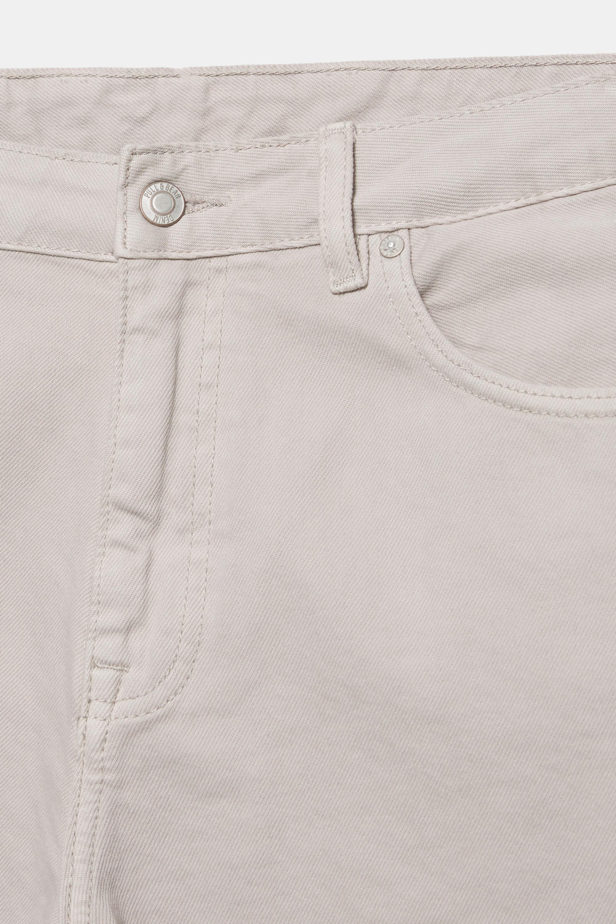 Standard denim Bermuda shorts — Pale grey