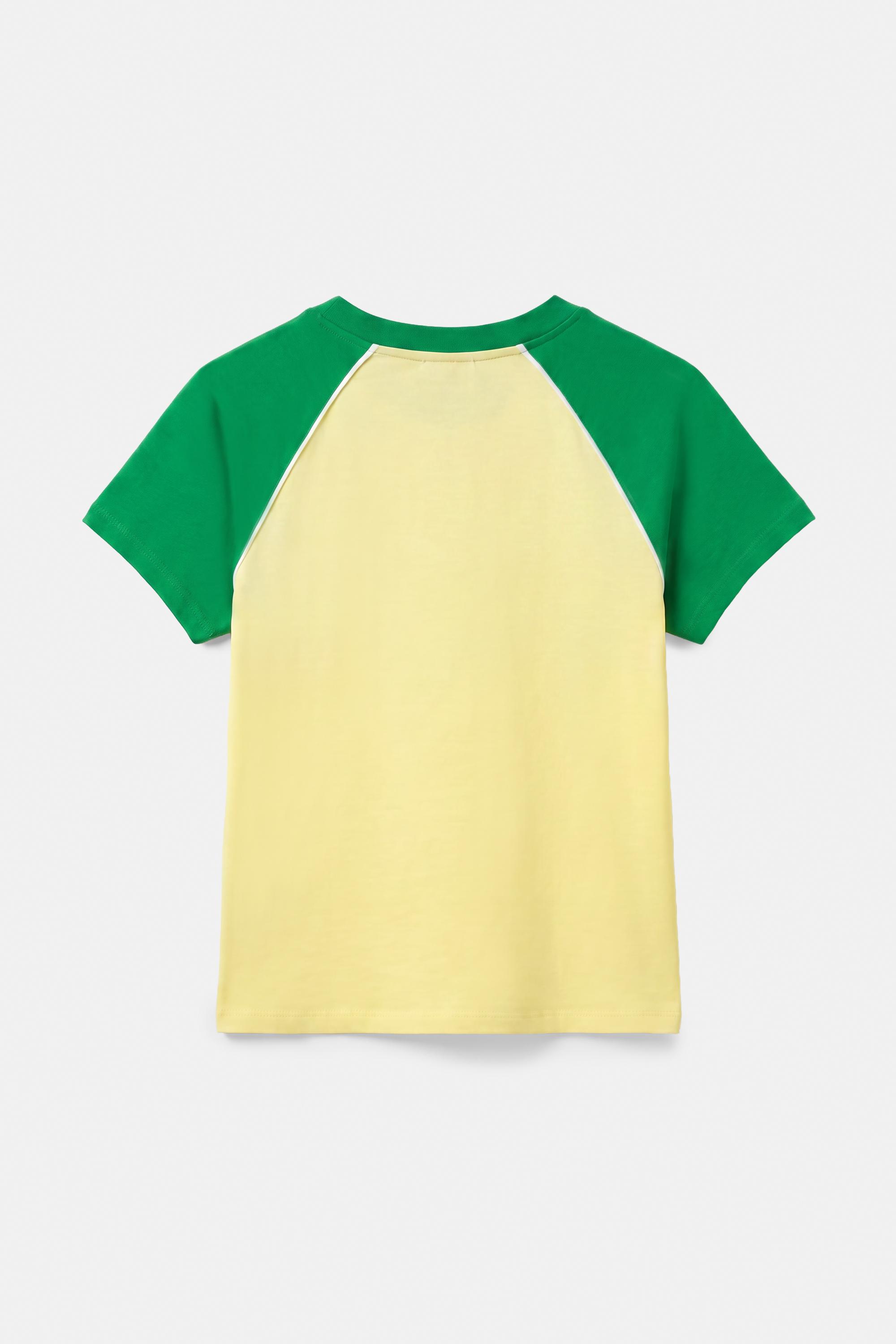 Slim fit Brazil graphic T-shirt — Yellow