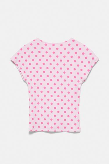 Fitted short sleeve T-shirt — Pastel pink 6