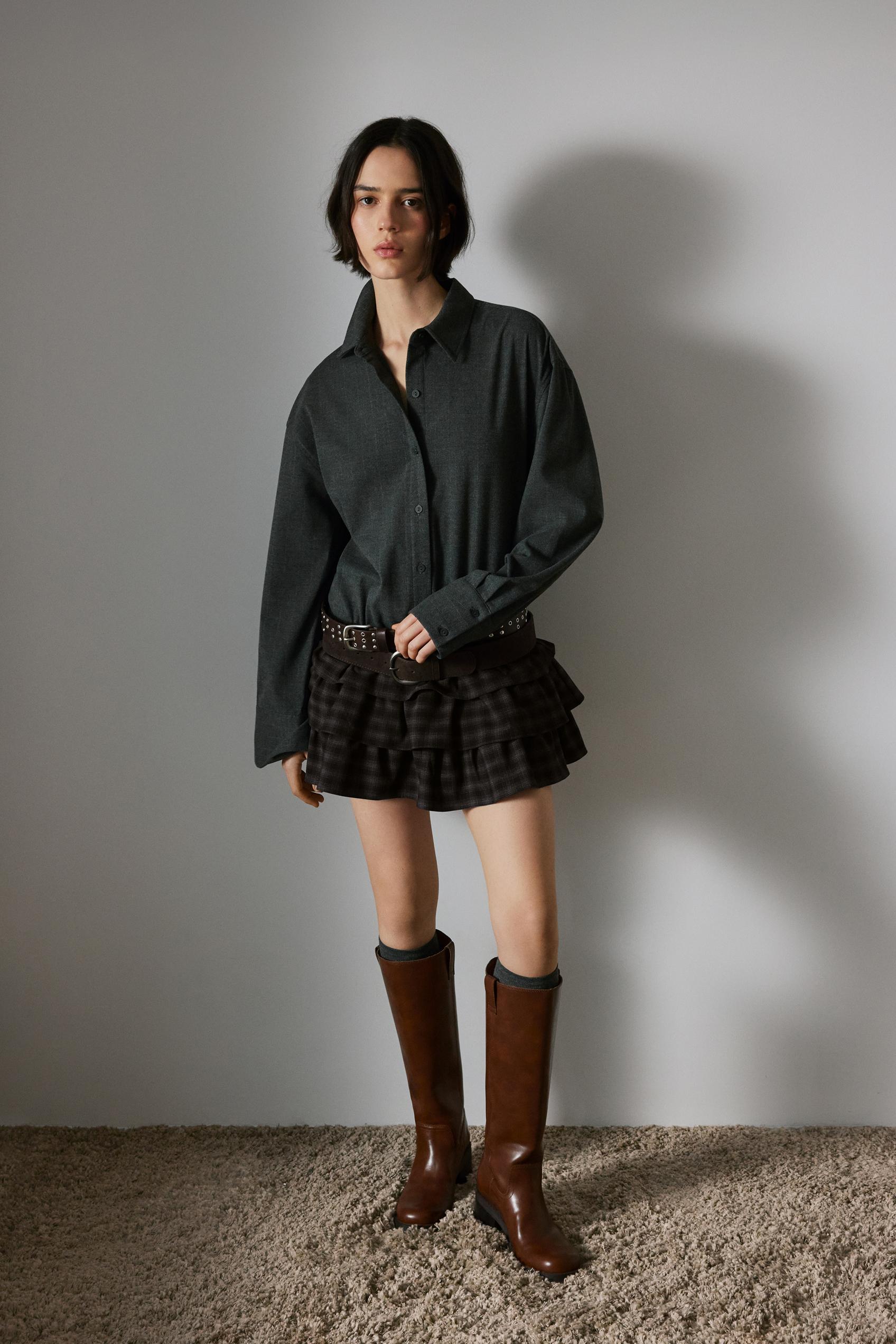 High-heel boots — Brown