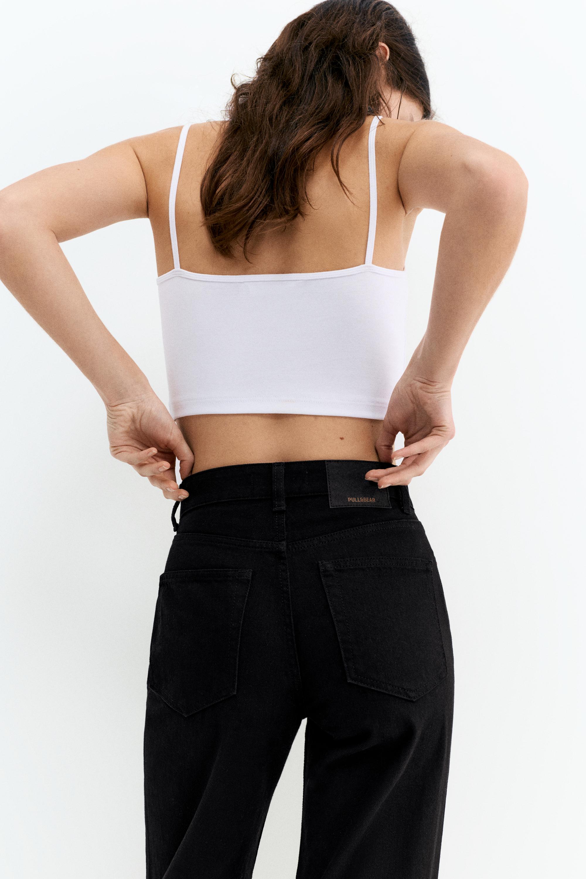 Yüksek bel geniş paça jean - Görsel 52