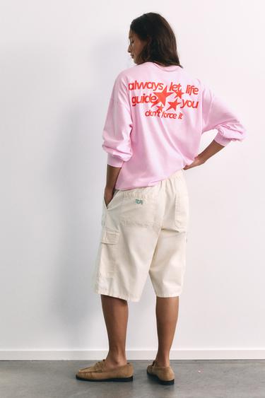 Oversize star graphic T-shirt — Pink 5