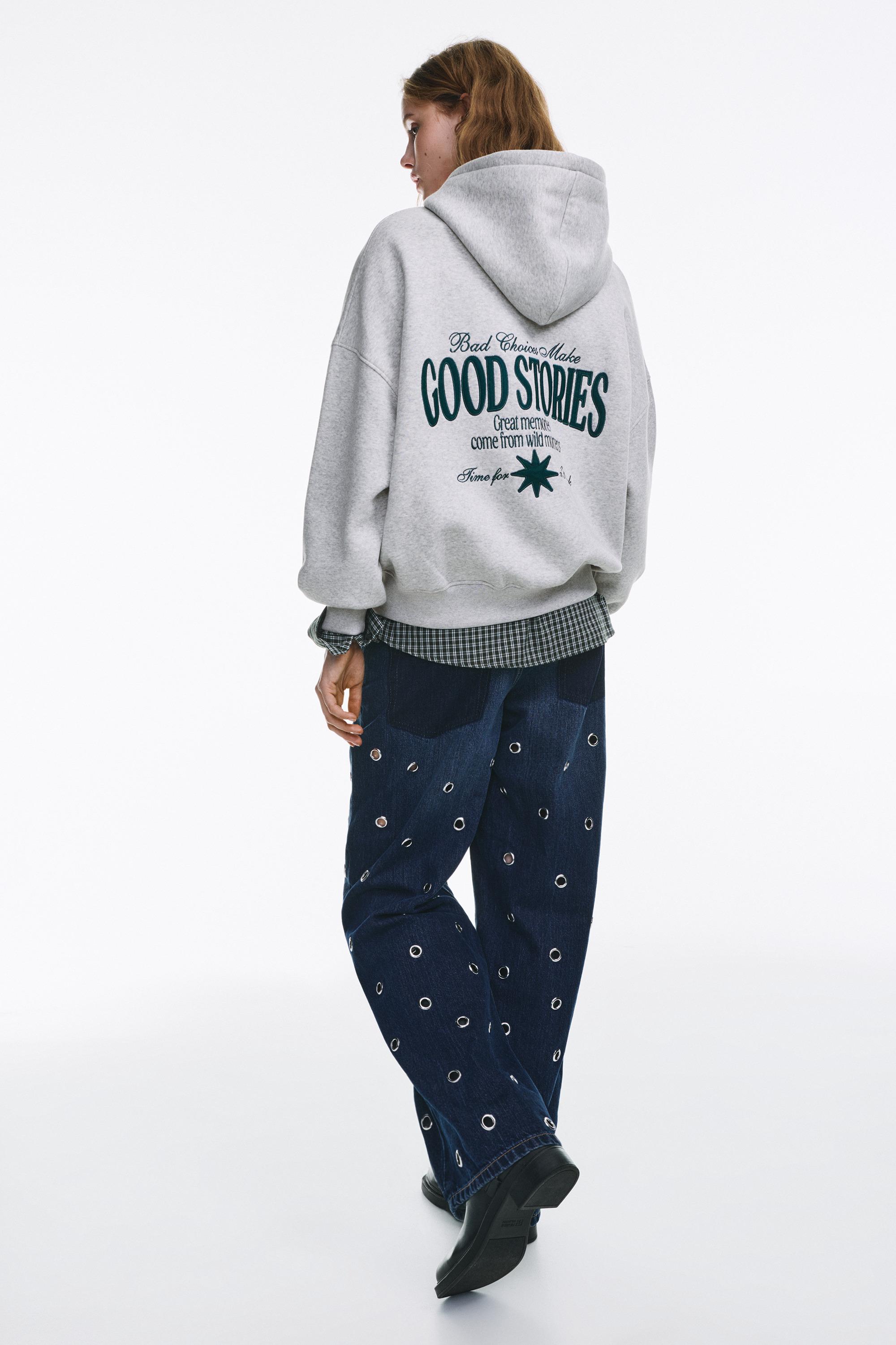 Good Stories kapüşonlu sweatshirt - Görsel 6