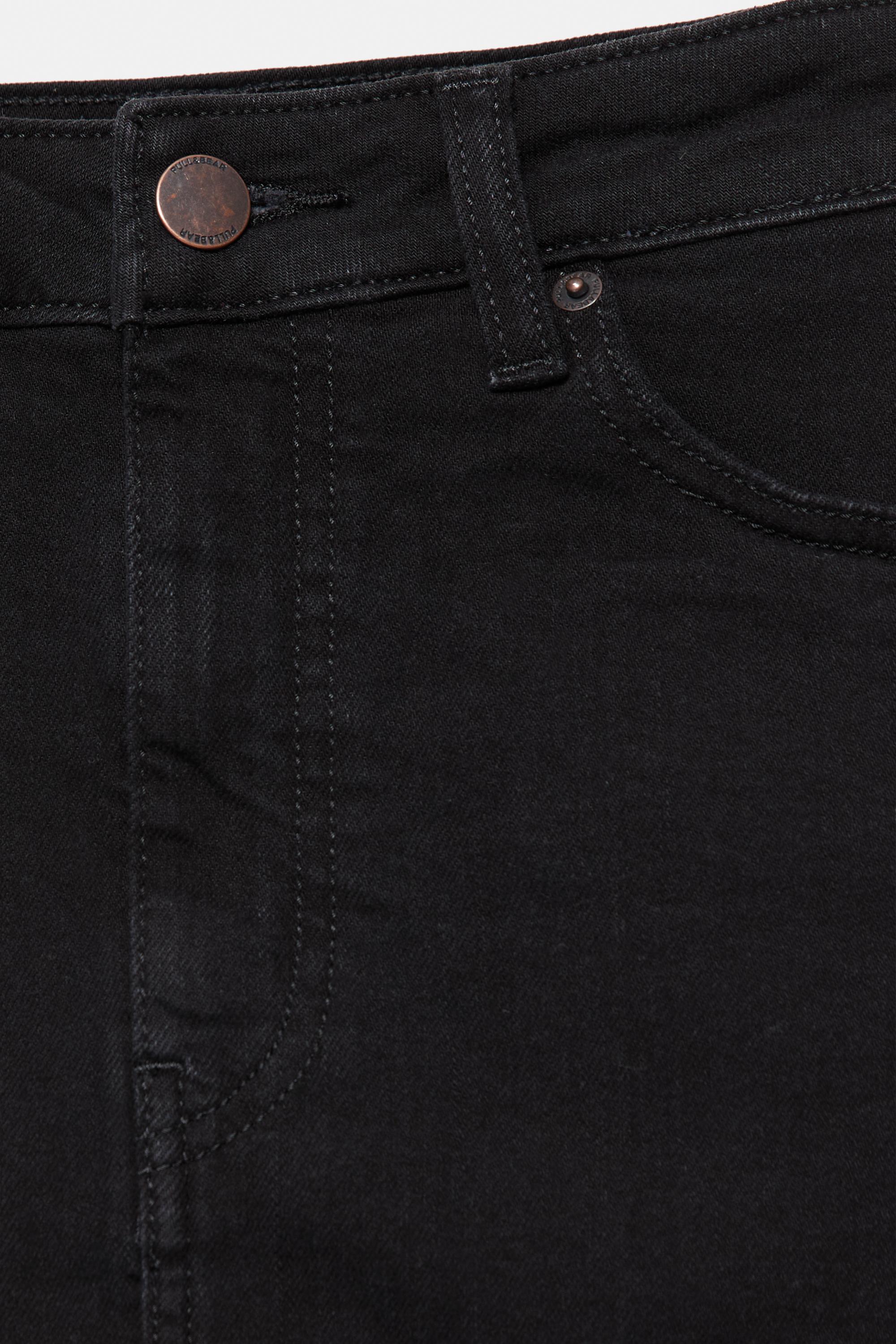 Denim skort — Black