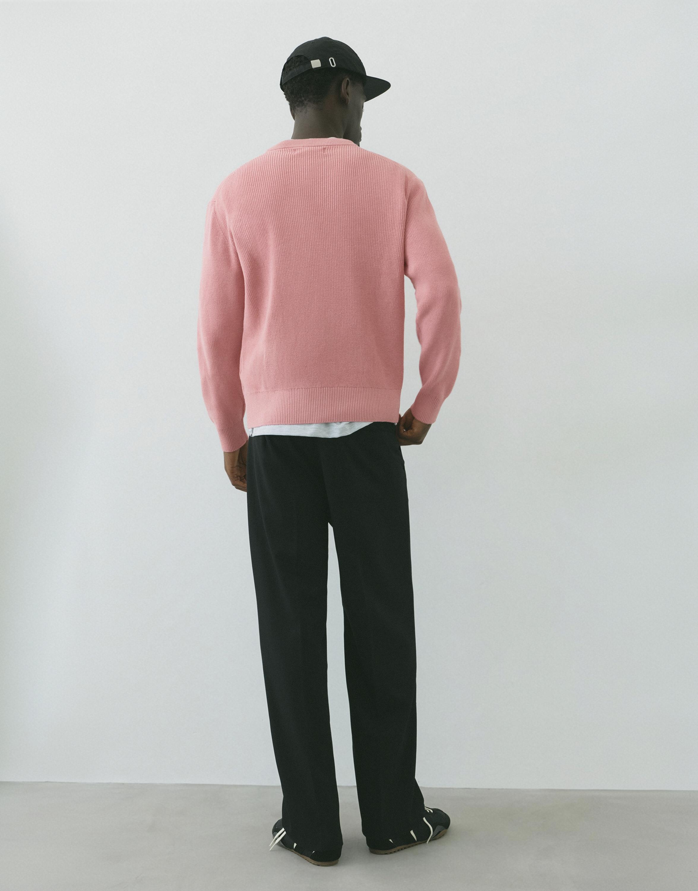 Wide-leg tailored trousers — Black