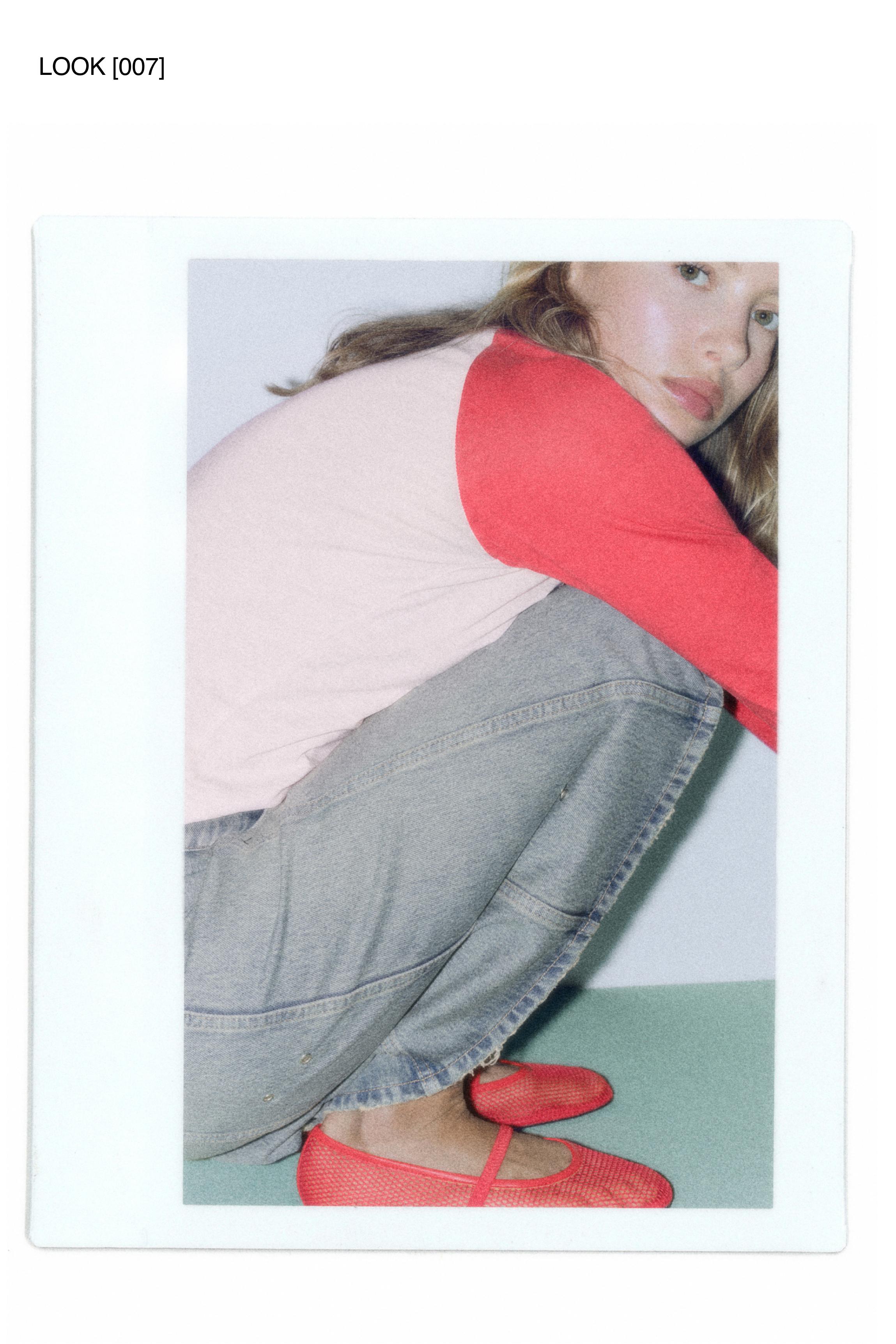 Oversize raglan sleeve T-shirt — Pink