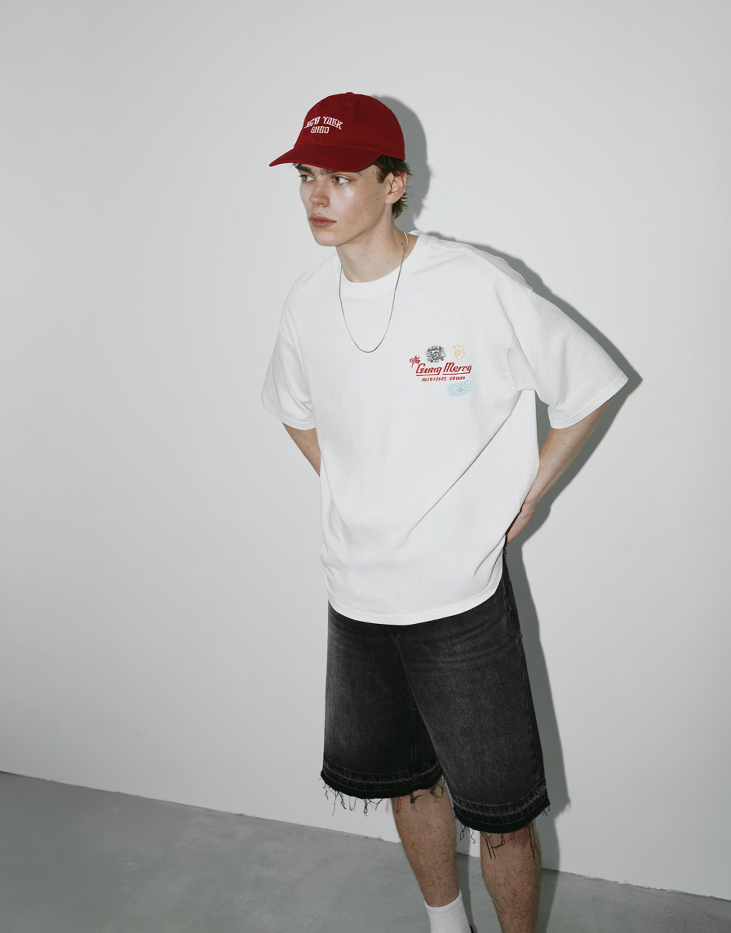 One Piece relaxed fit T-shirt — Off white