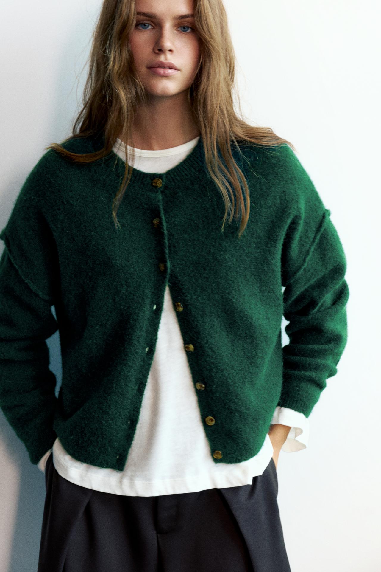Soft touch cardigan — Bottle