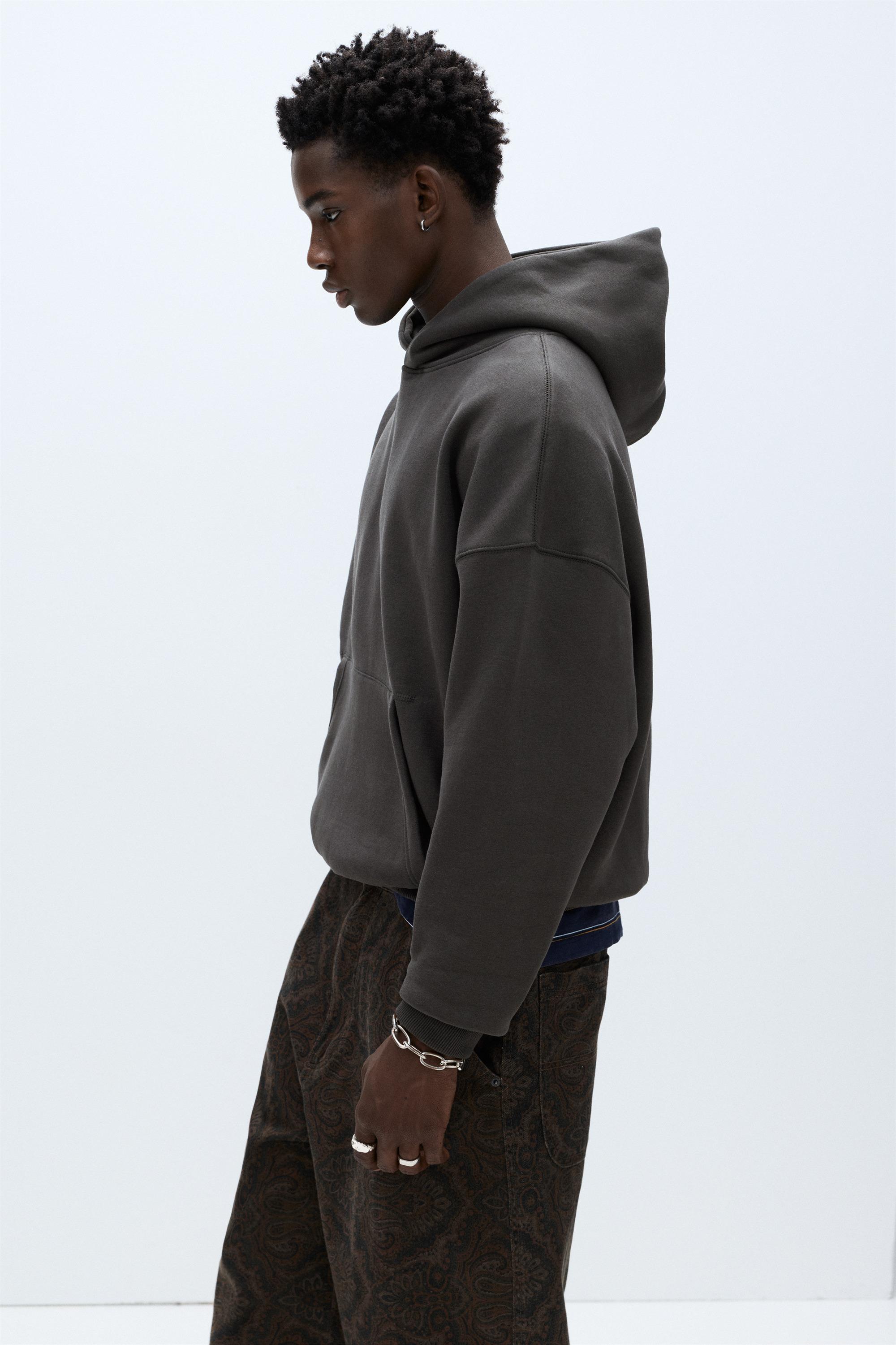 Bol kesim kapüşonlu sweatshirt - Görsel 30