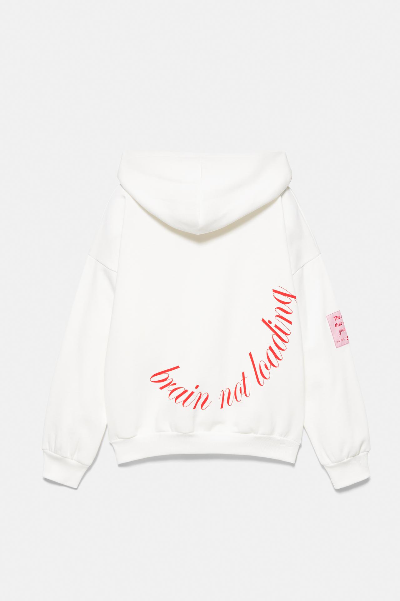 White text hoodie — Ice