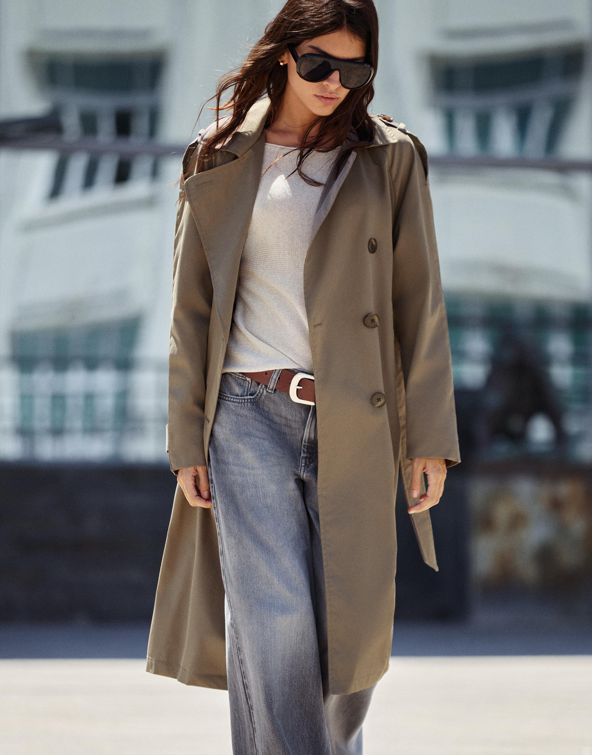 Trench coat — Mole brown
