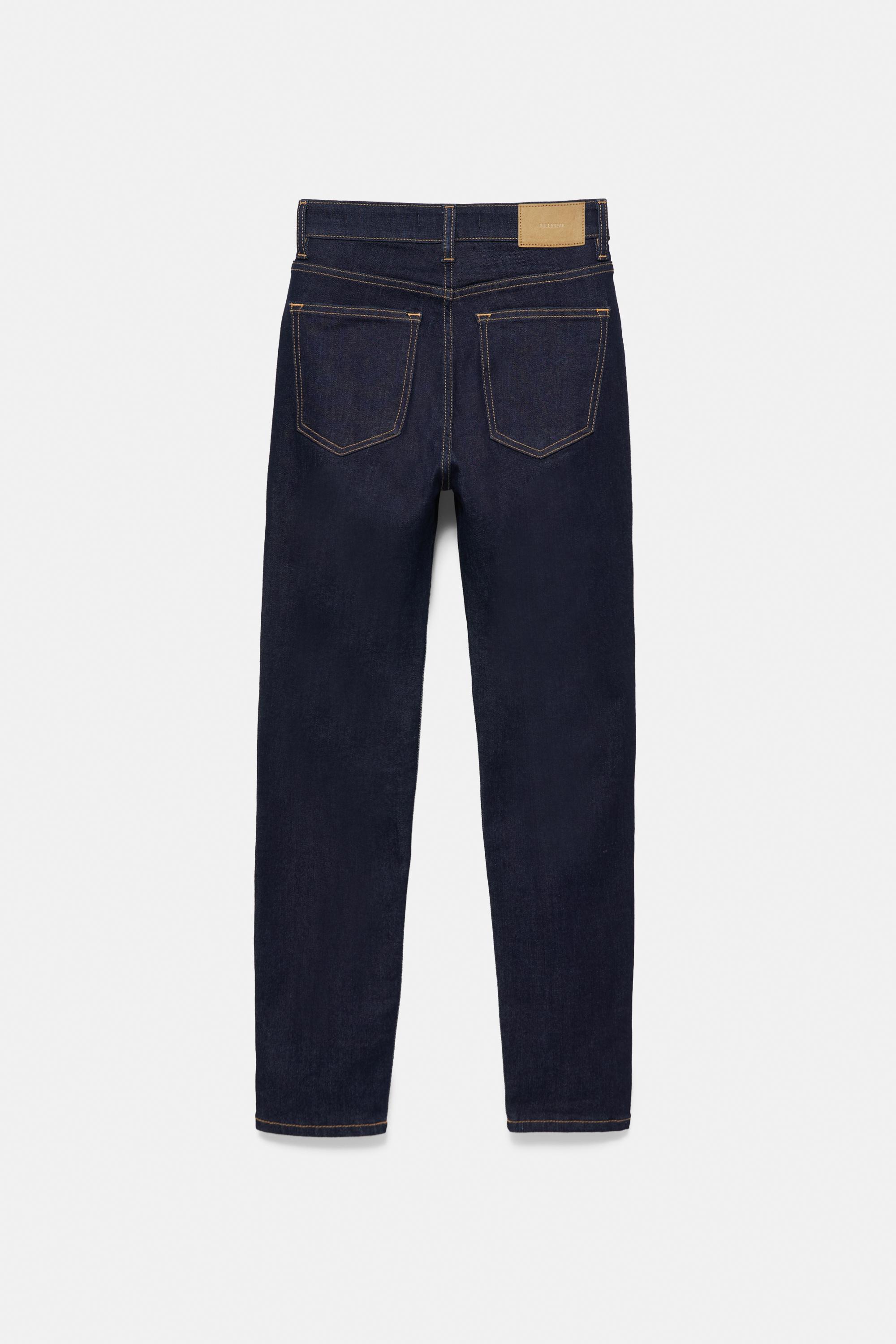 High-waist skinny jeans — Navy