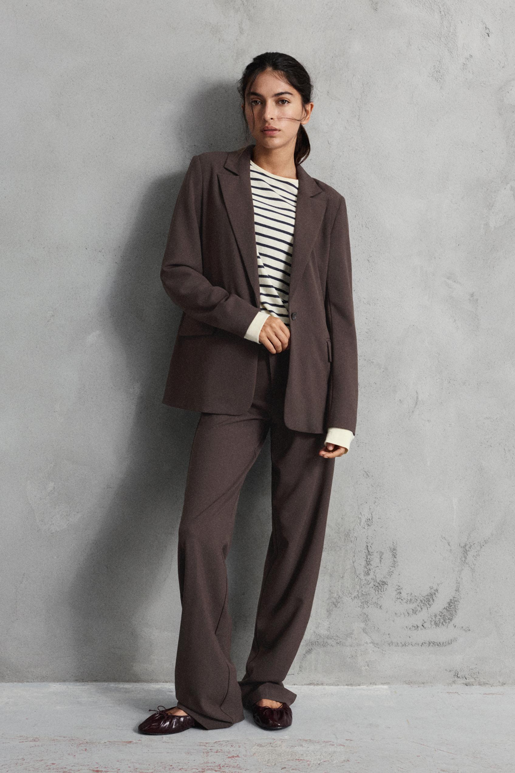 Basic blazer — Brown