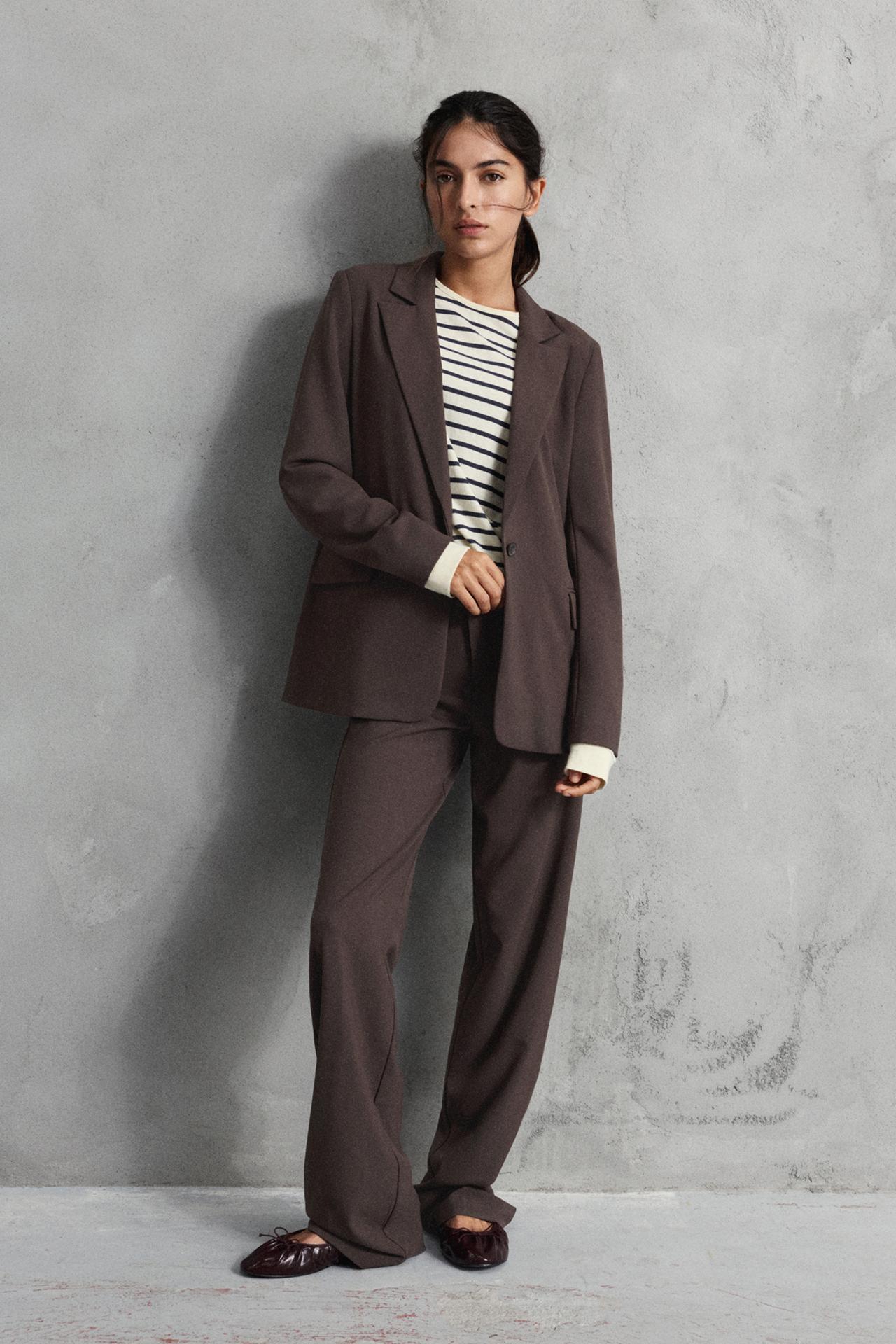 Basic blazer — Brown