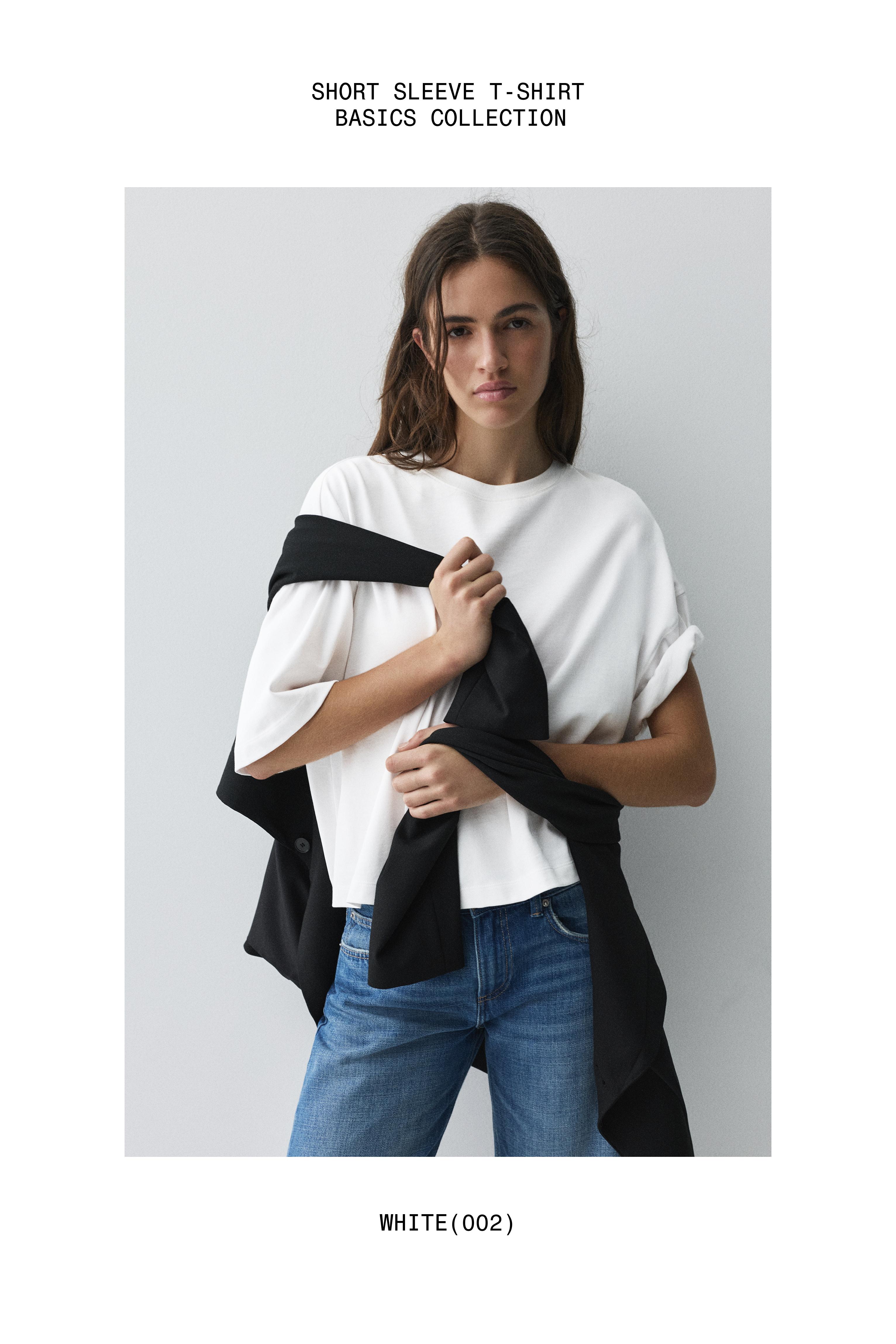 Boxy fit short sleeve T-shirt — White